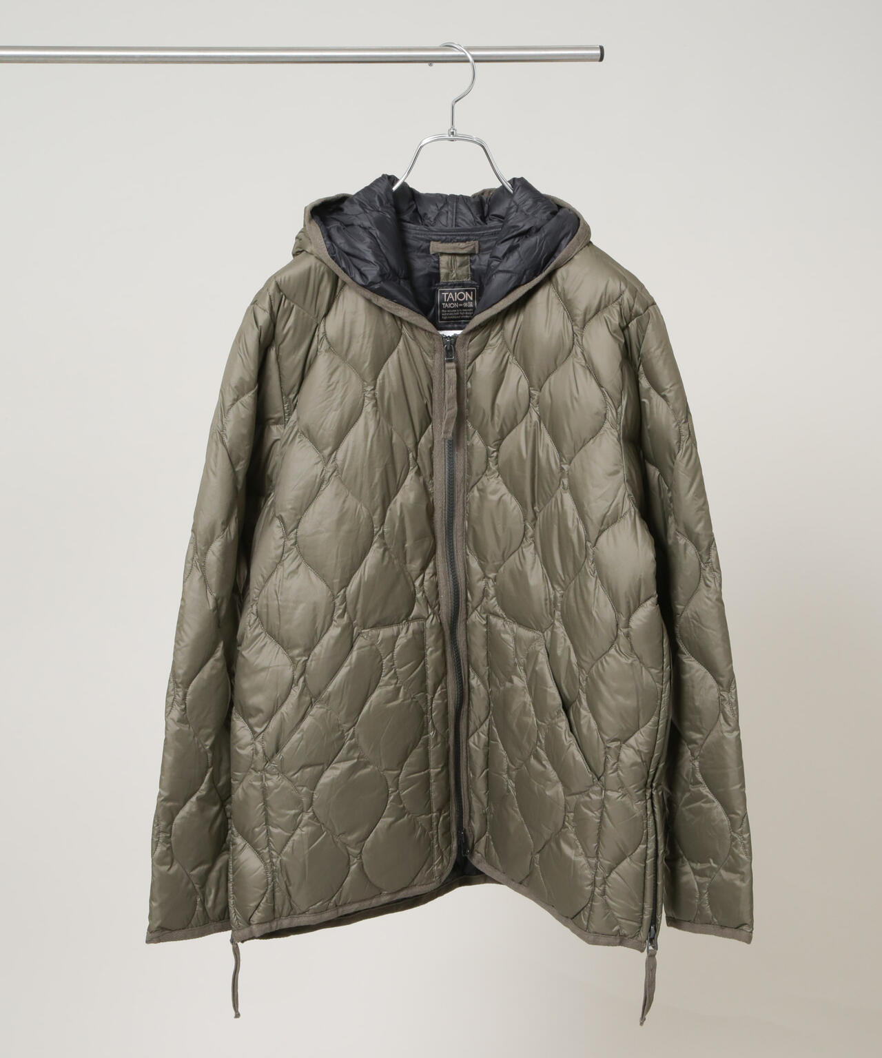 TAION/MILITARY HOOD W-ZIP DOWN JKT 6705214036