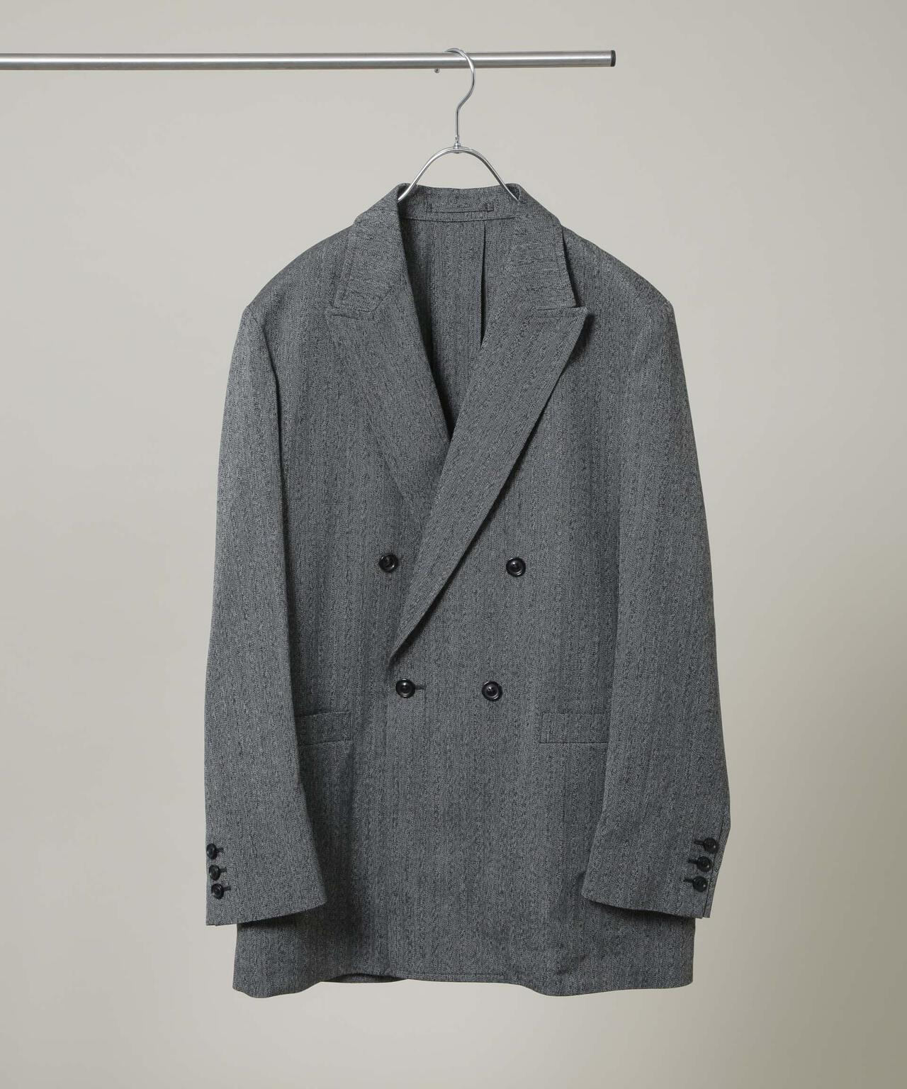 ULTERIOR/WOOL WASHI HERRINGBONE DB JKT 6706116002