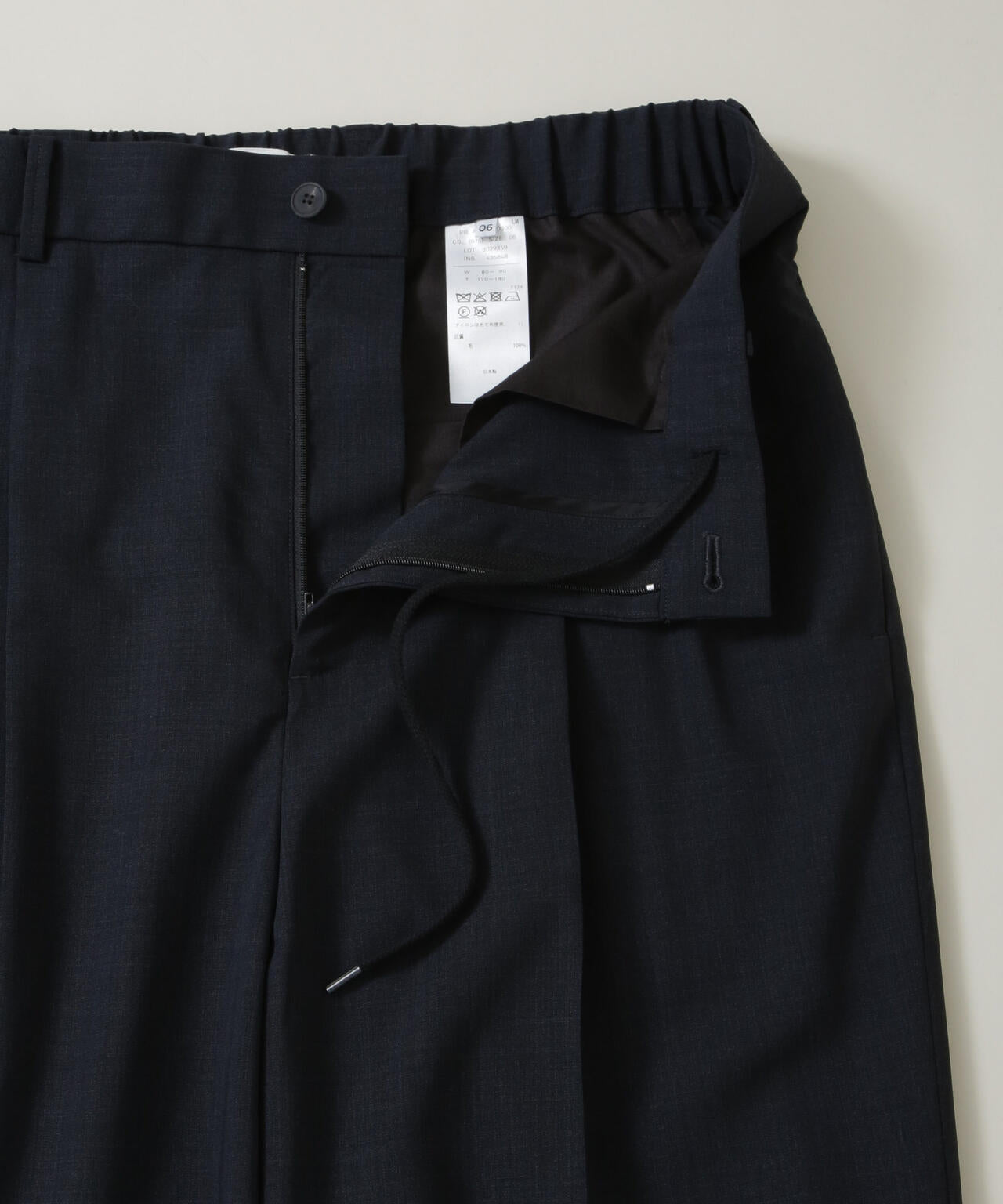 ATON/TWIST WOOL GAUZE EASY PANTS(セットアップ可) 6706127019