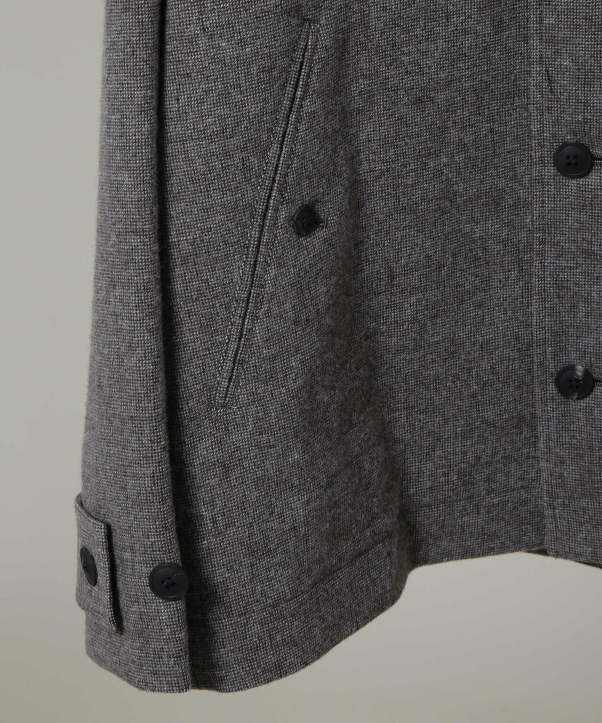 ATON/LINEN WOOL TWEED SHORT COAT 6706211004