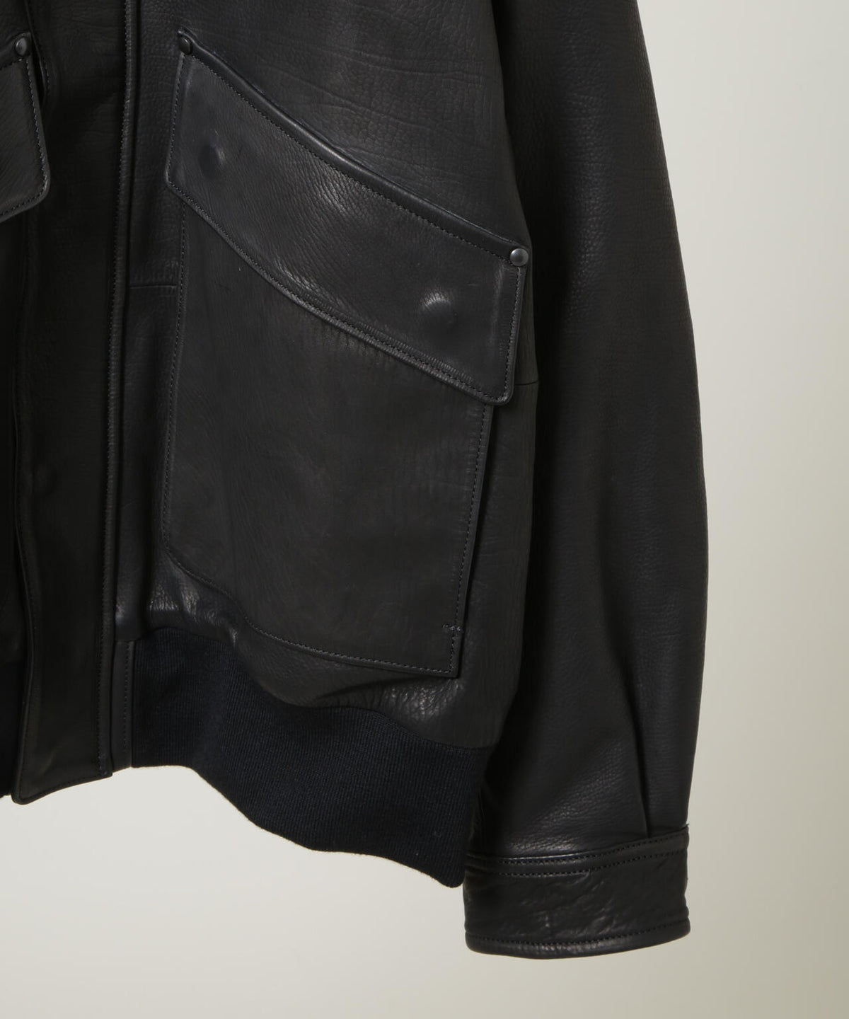 ULTERIOR/CALF LEATHER FLIGHT JKT 6706213021