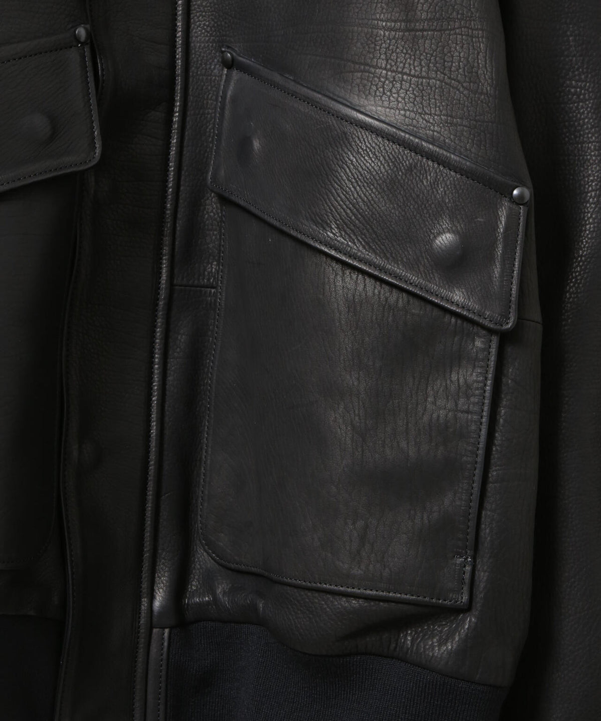 ULTERIOR/CALF LEATHER FLIGHT JKT 6706213021