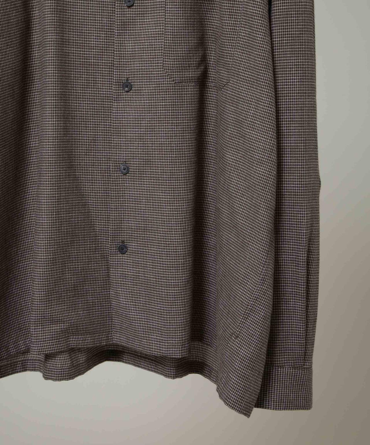 ATON/COTTON YAK OPEN COLLAR SHIRT 6706220009