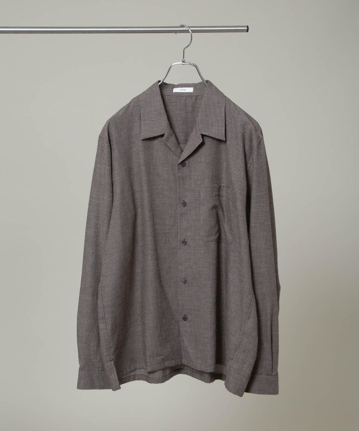 ATON/COTTON YAK OPEN COLLAR SHIRT 6706220009