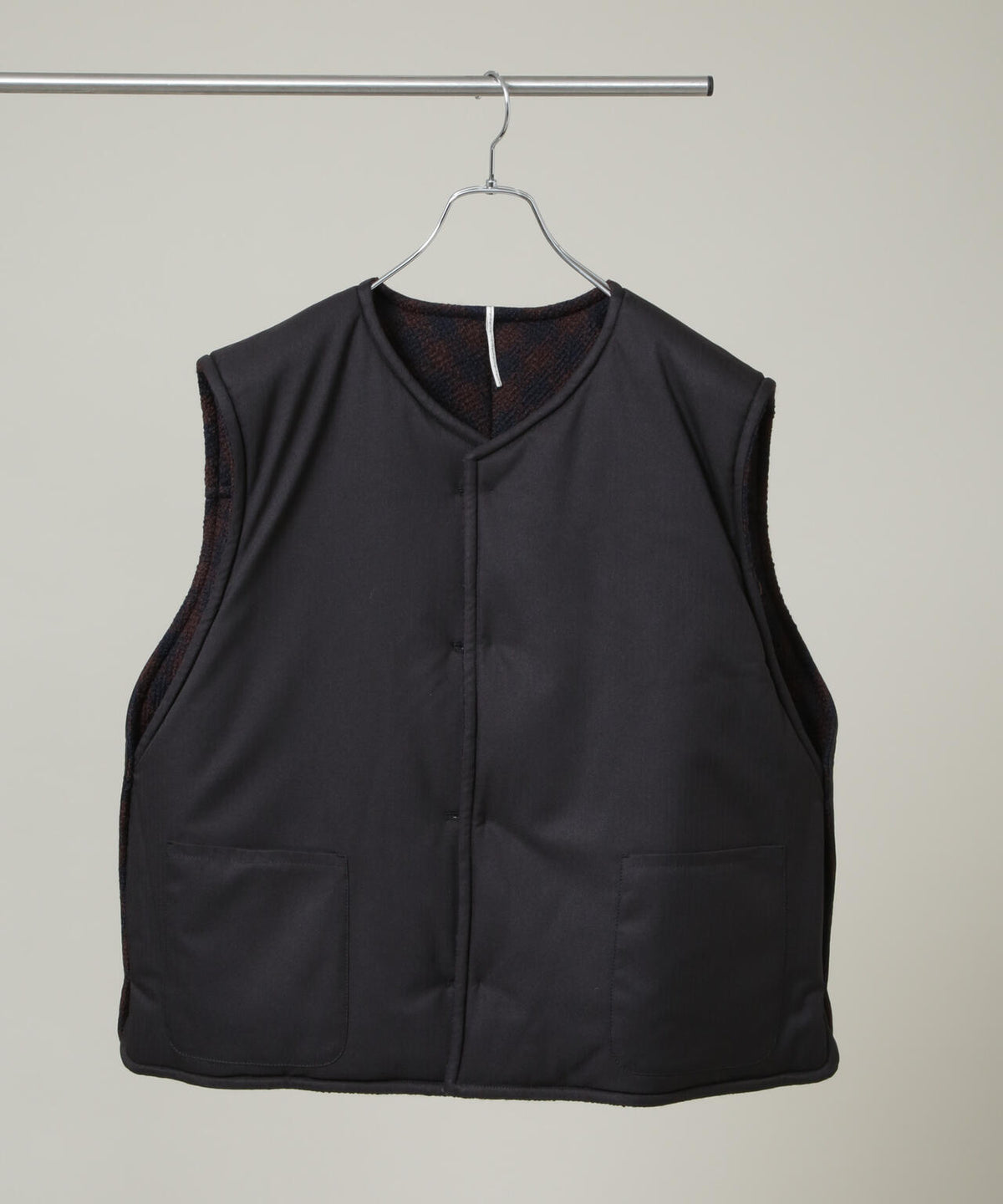 m's braque/４ BUTTON PADDED OUTER-VEST 6706225004