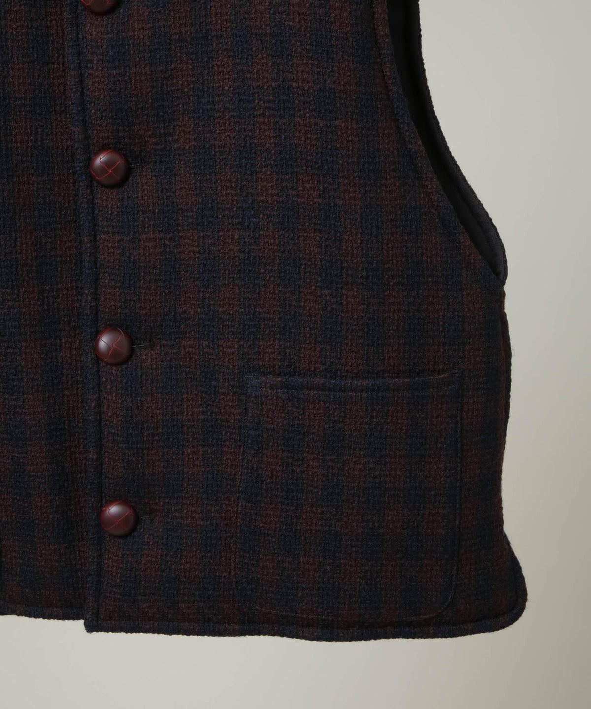 m's braque/４ BUTTON PADDED OUTER-VEST 6706225004