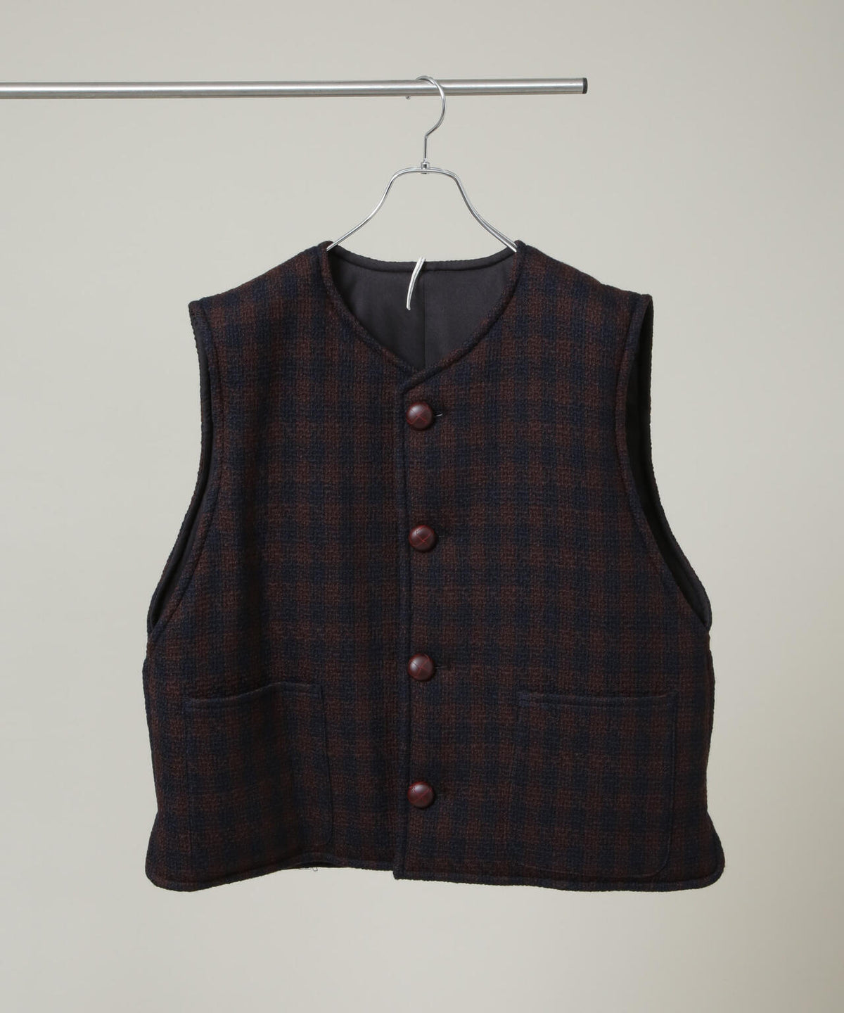 m's braque/４ BUTTON PADDED OUTER-VEST 6706225004