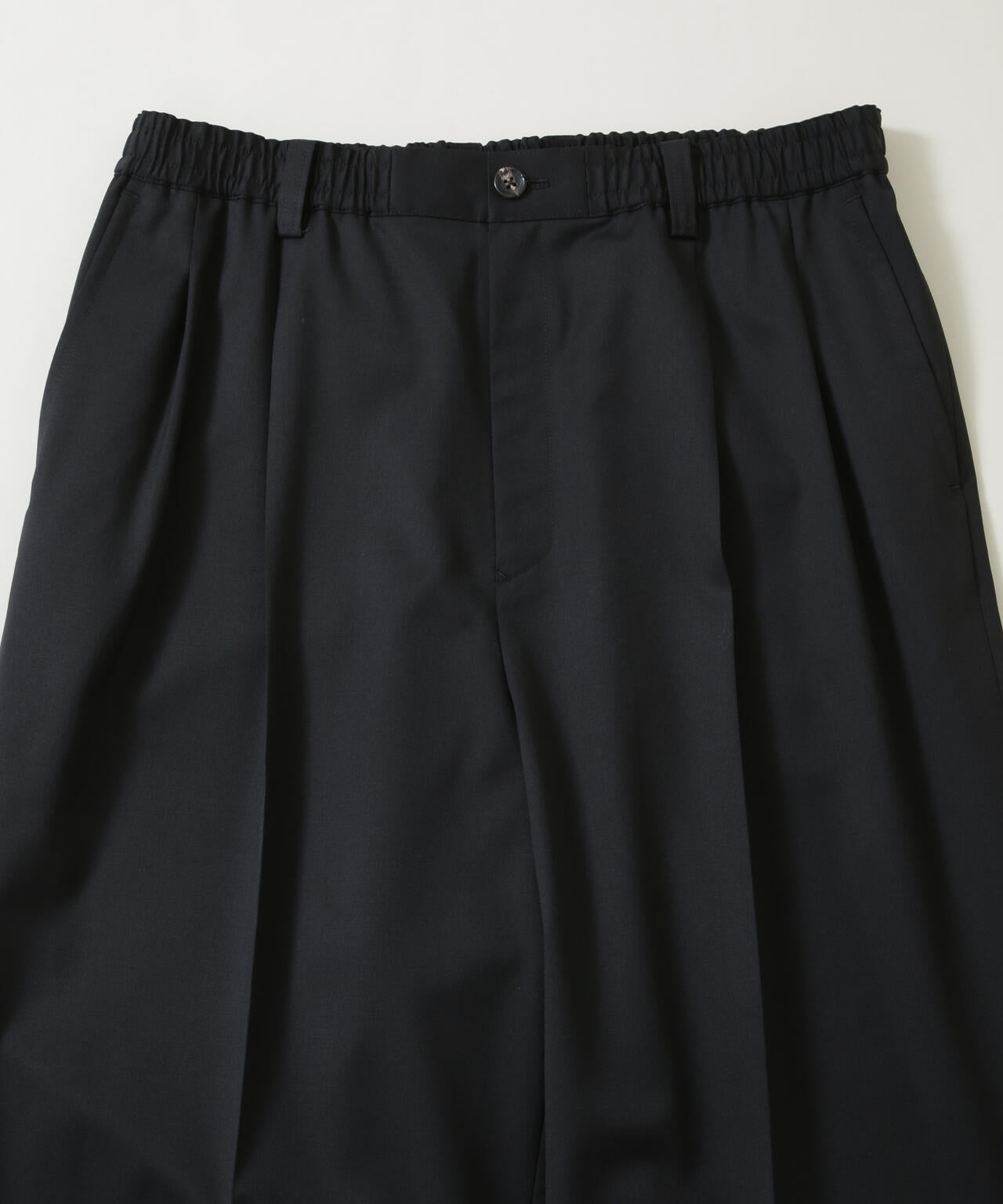 FARAH/別注 CANONICO Twill Black Slacks(セットアップ可) 6706227032