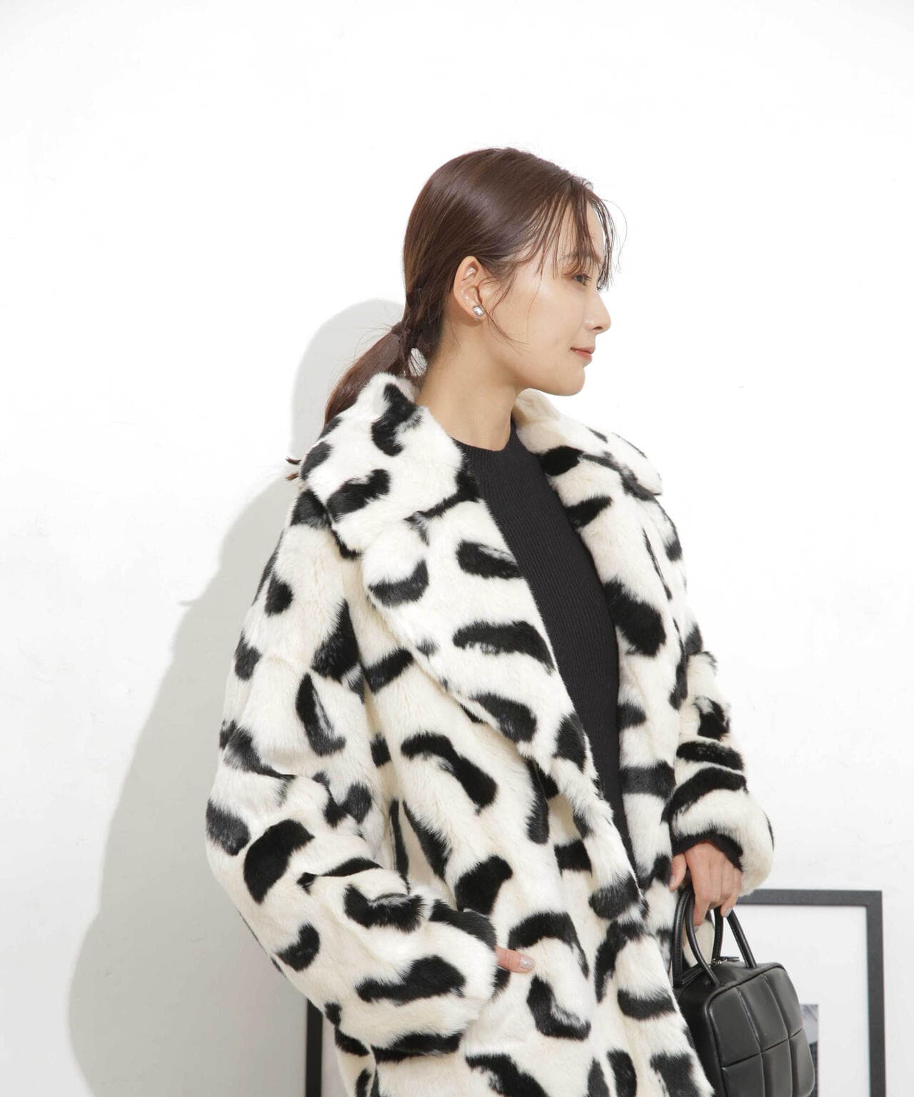 jakke/RITA COAT PAINTBRUSH PRINT 6713211037