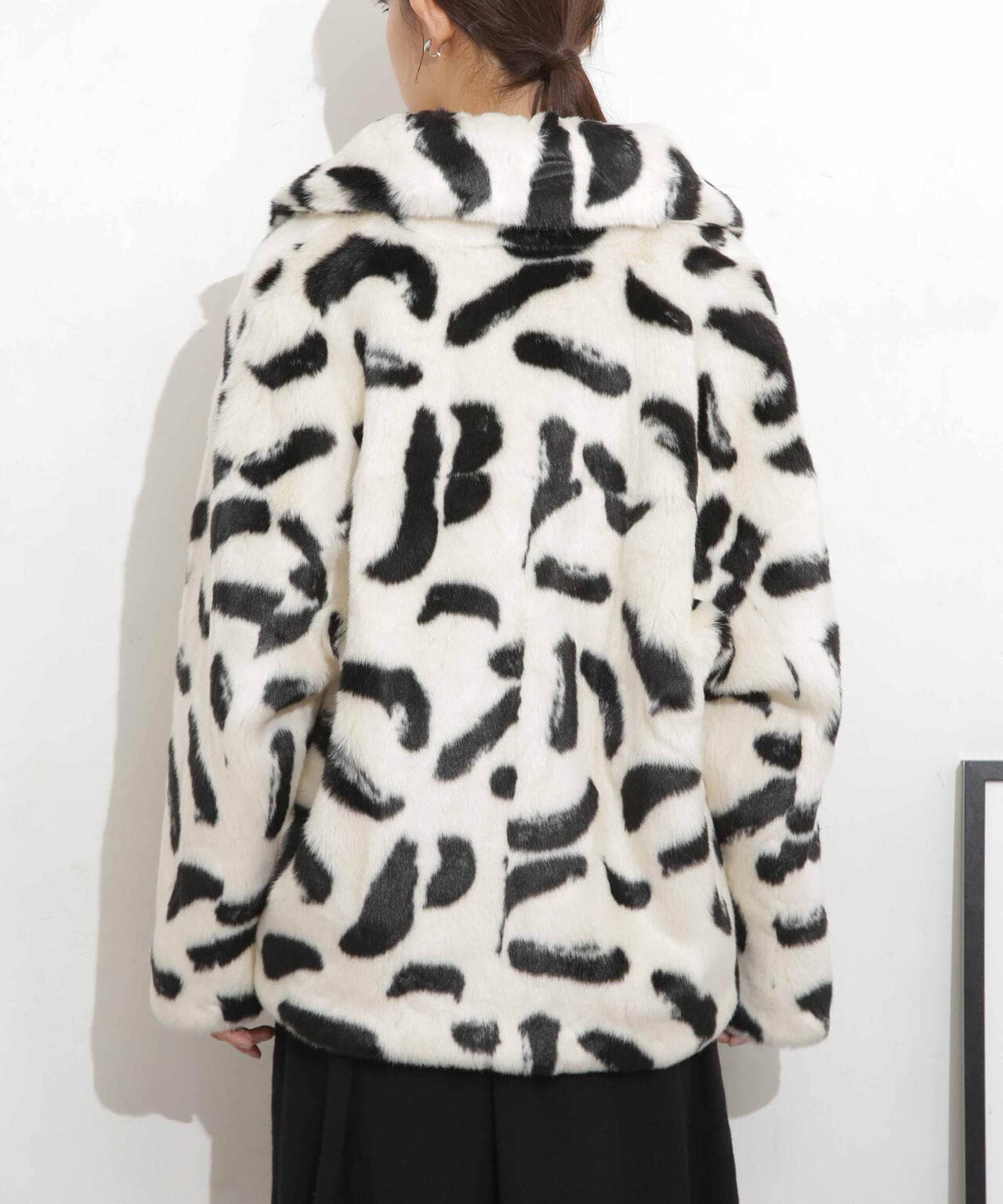 jakke/RITA COAT PAINTBRUSH PRINT 6713211037