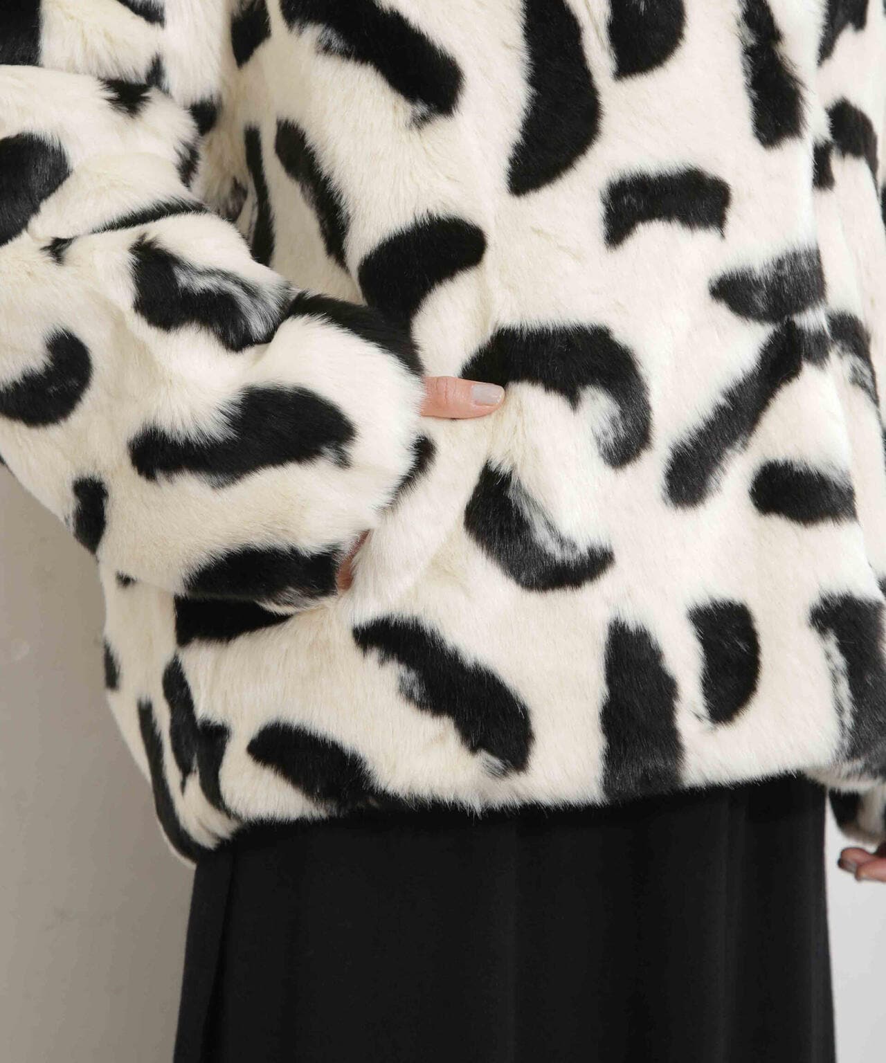 jakke/RITA COAT PAINTBRUSH PRINT 6713211037