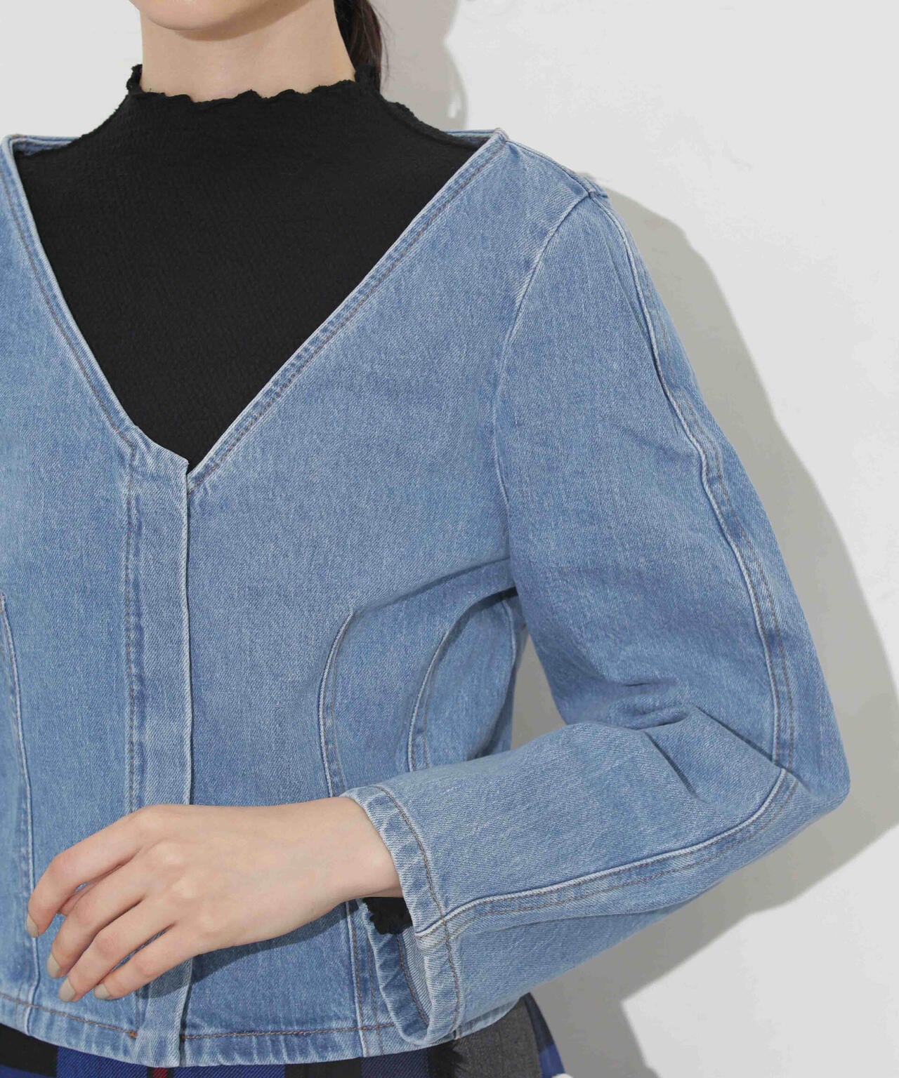 BAUM UND PFERDGARTEN/Organic Cotton Denim ジャケット 6713216006