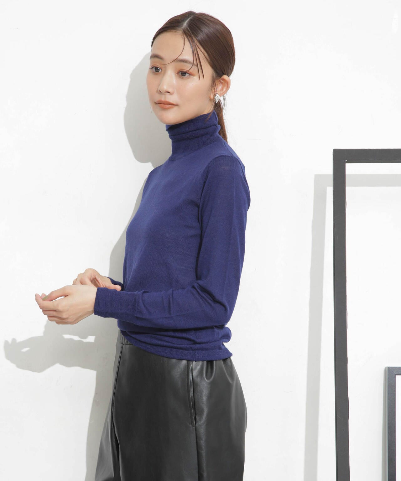 BAUM UND PFERDGARTEN/Merino Knit タートルネック 6713222048