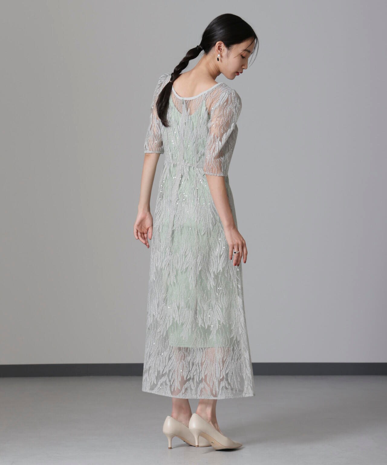 kaene/スパンコールアネモネドレス 6714219026