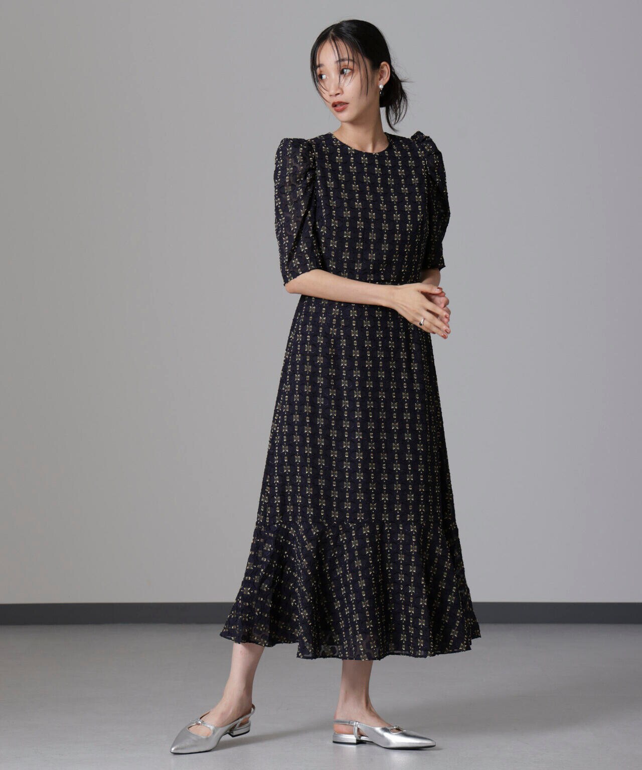 troisiemechaco/カットジャガードワンピース 6714219028