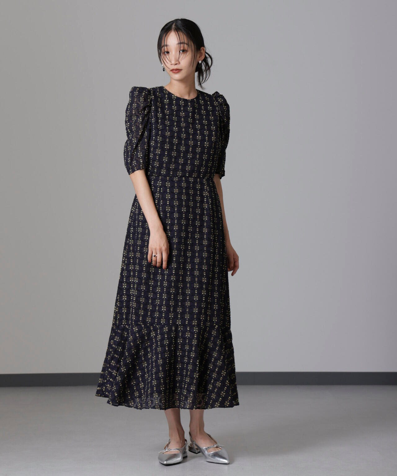 troisiemechaco/カットジャガードワンピース 6714219028
