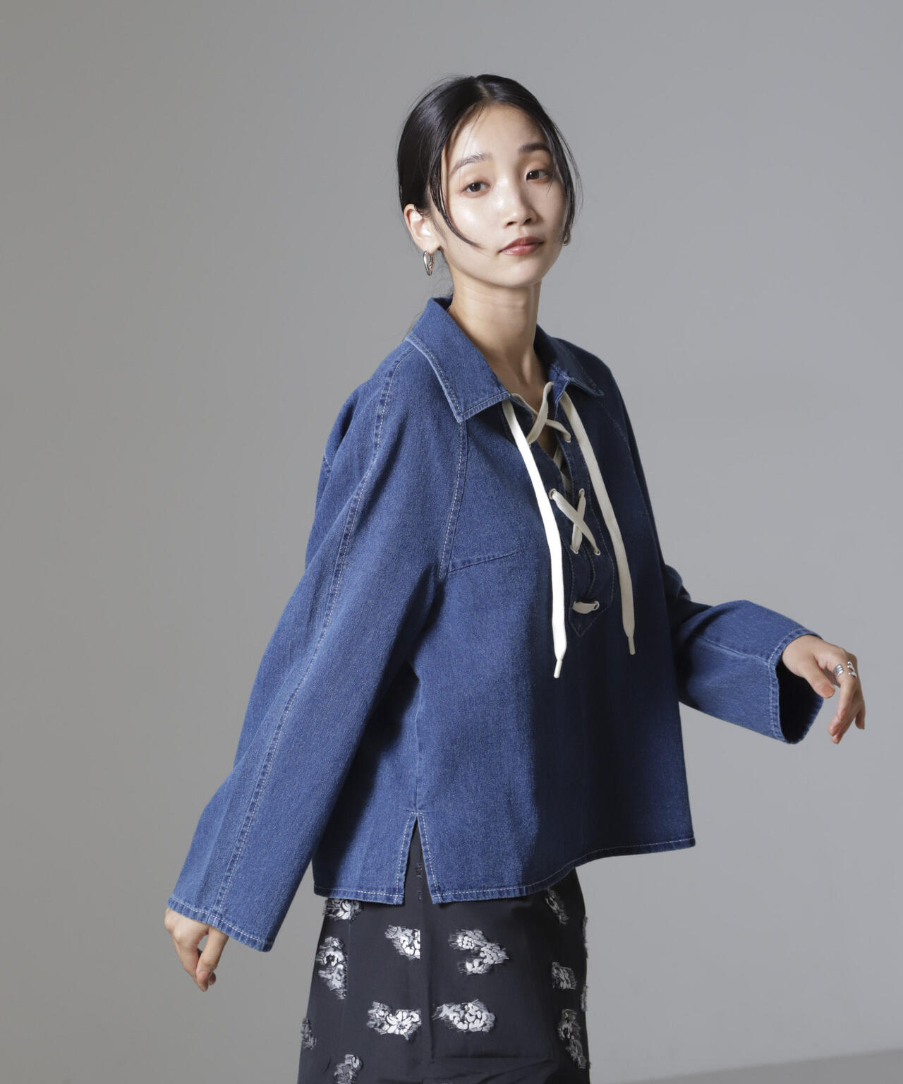 Baum und Pferdgarten/Soft Denim シャツ 6714220011