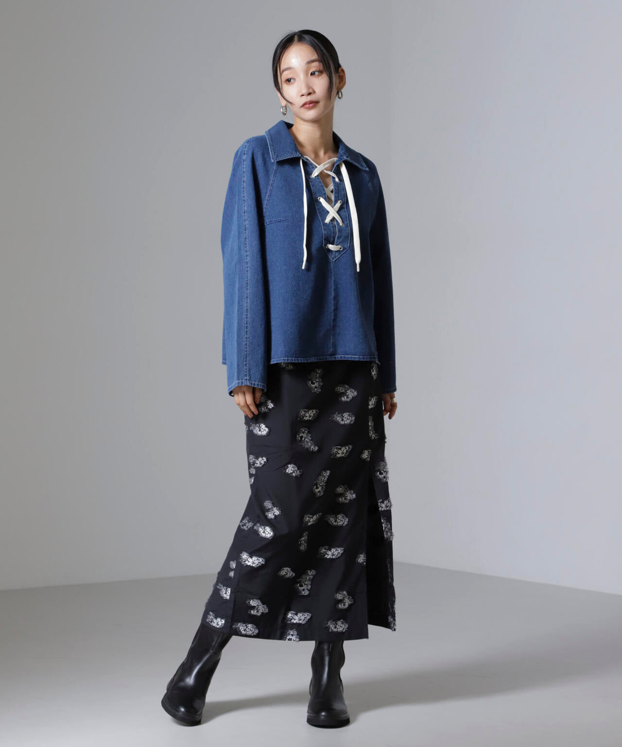 Baum und Pferdgarten/Soft Denim シャツ 6714220011