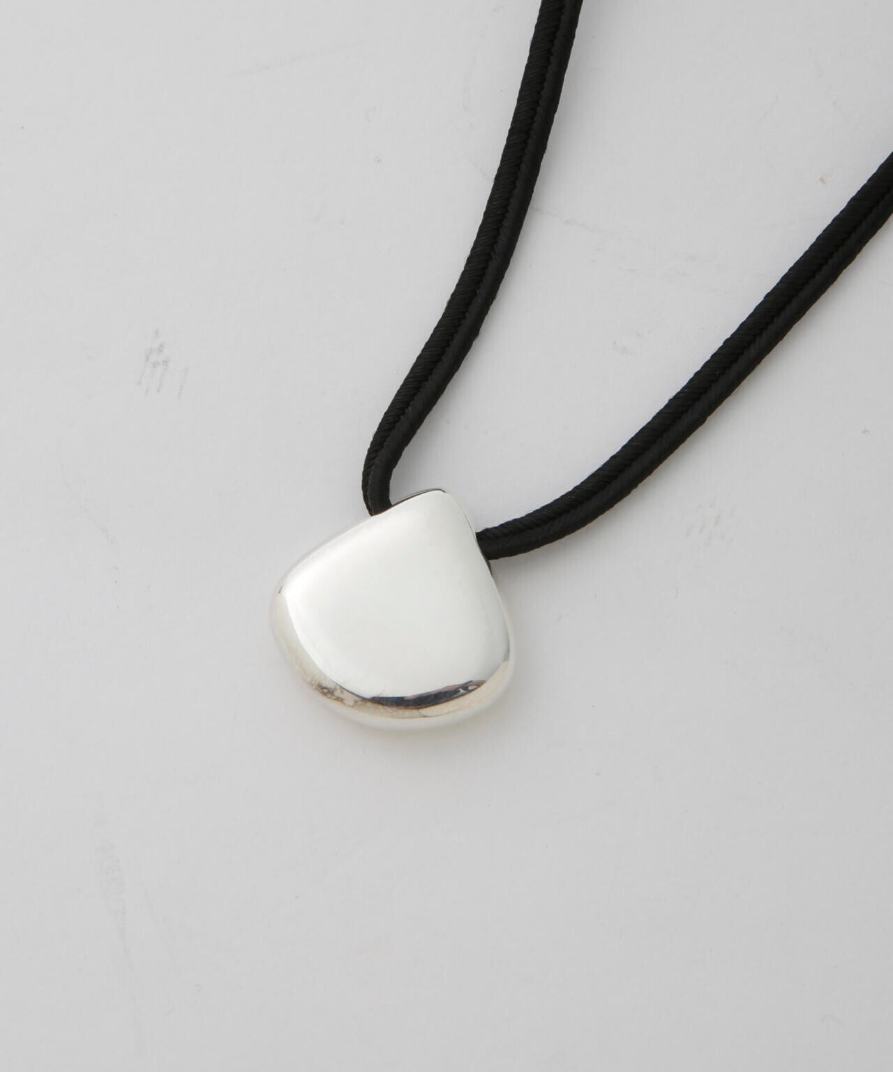 PHILIPPE AUDIBERT/Mason cord necklace シルバー 6714246036