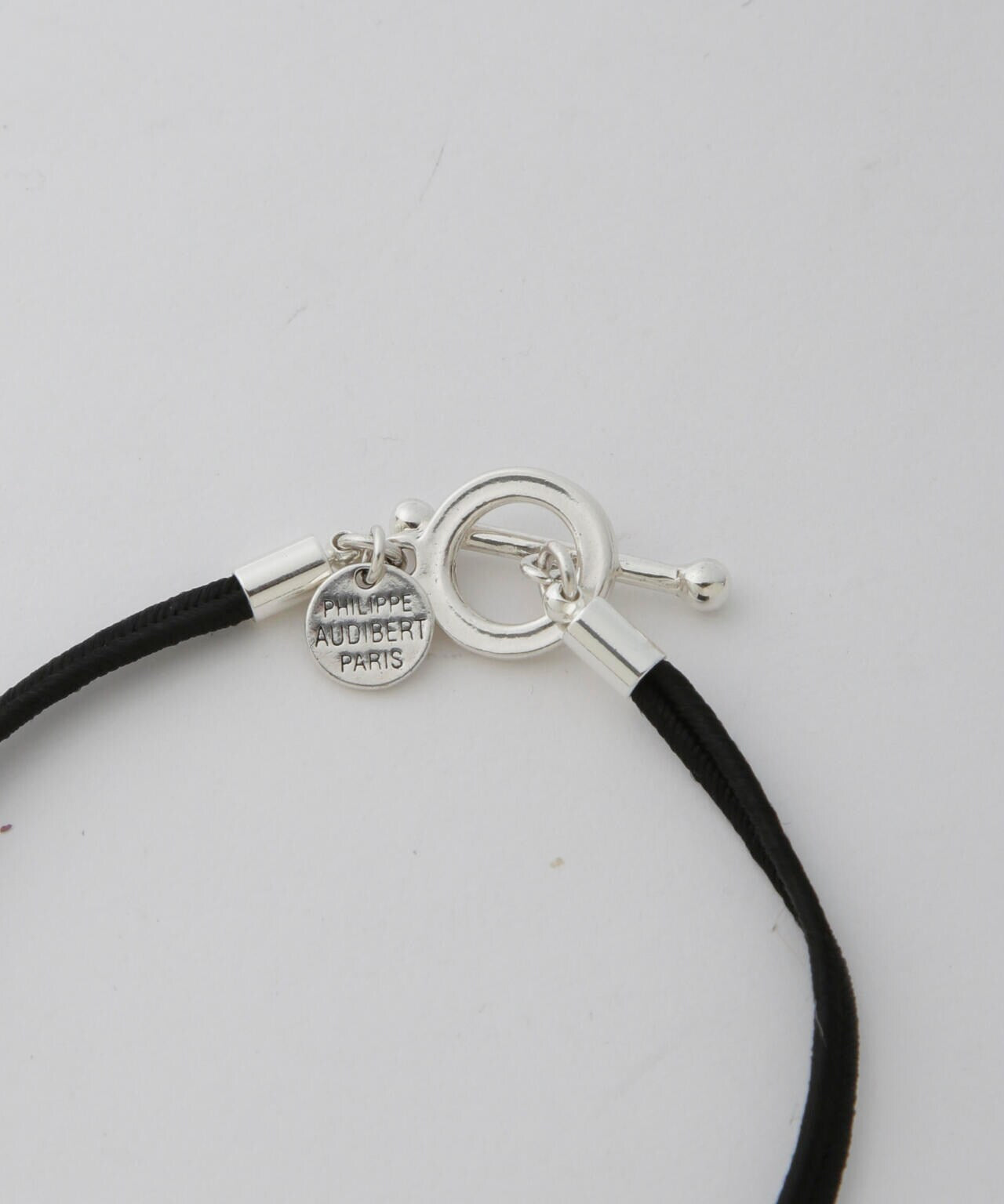 PHILIPPE AUDIBERT/Mason cord necklace シルバー 6714246036