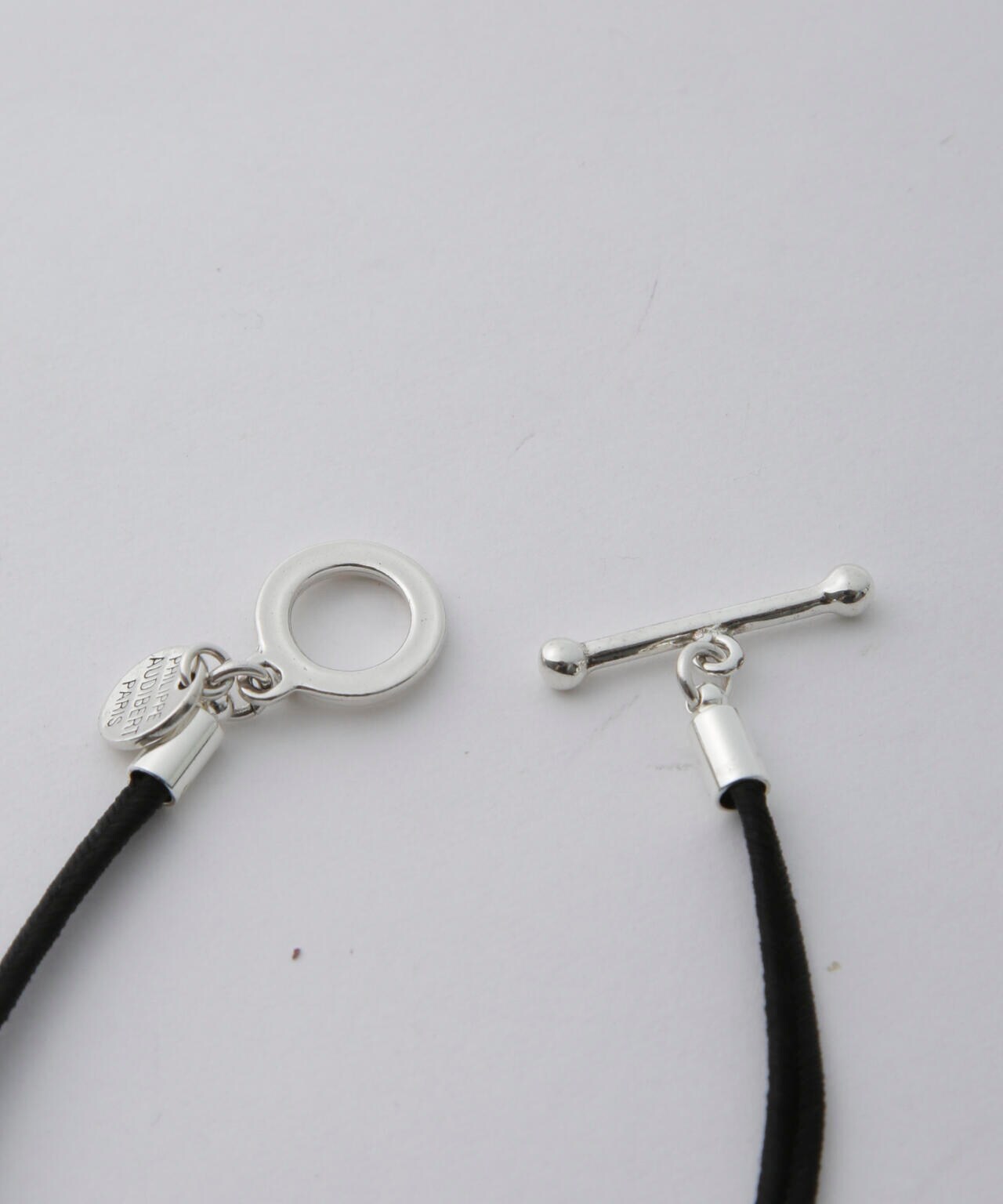 PHILIPPE AUDIBERT/Mason cord necklace シルバー 6714246036