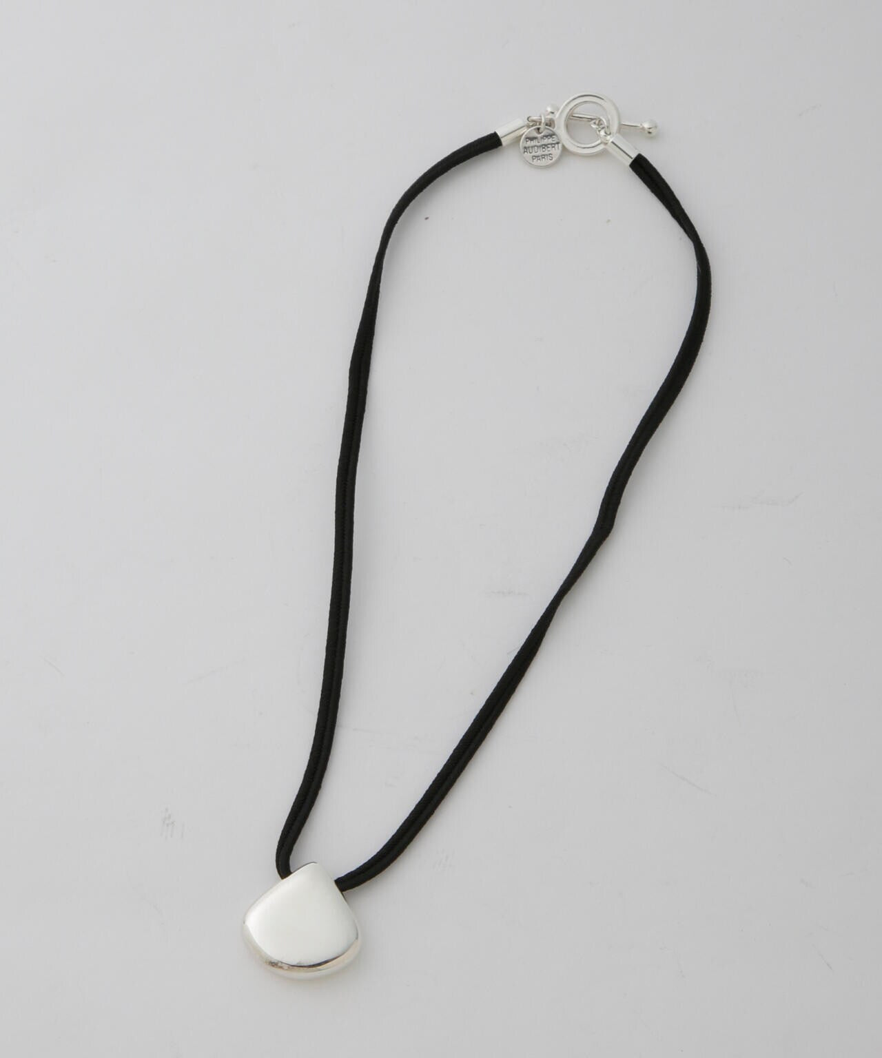 PHILIPPE AUDIBERT/Mason cord necklace シルバー 6714246036
