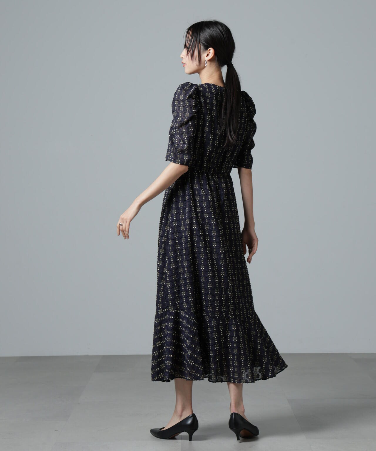 troisiemechaco/カットジャガードワンピース 6715119062