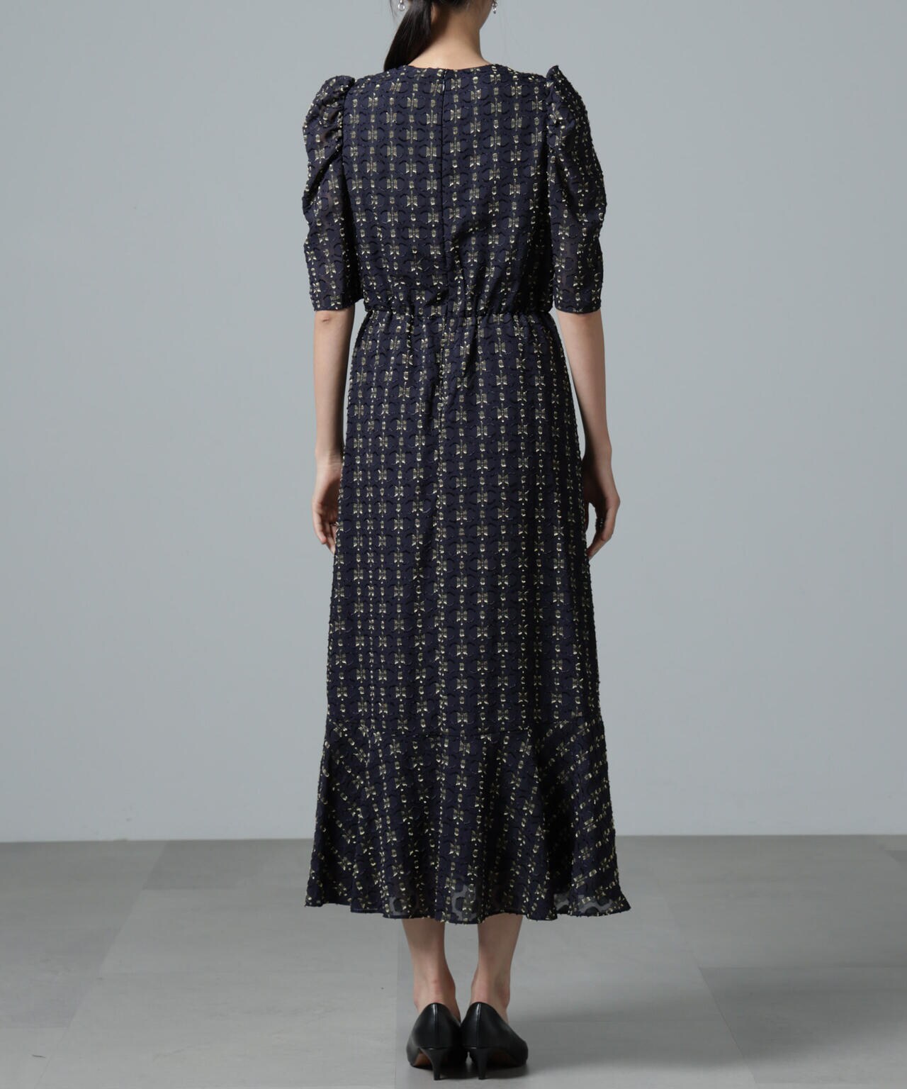 troisiemechaco/カットジャガードワンピース 6715119062