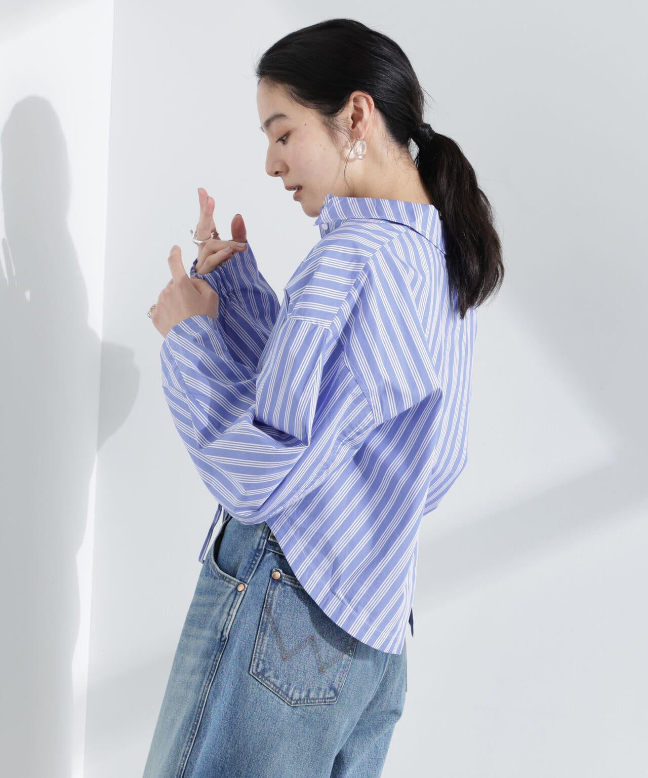 BAUM UND PFERDGARTEN/Cotton Shirting シャツ 6715120031