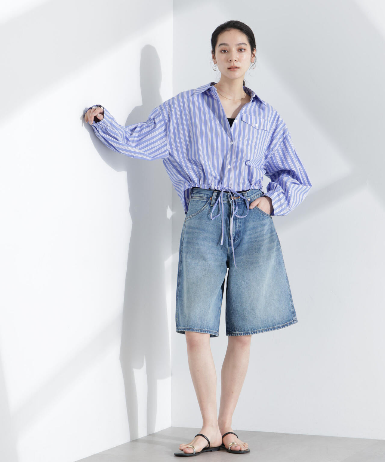 BAUM UND PFERDGARTEN/Cotton Shirting シャツ 6715120031