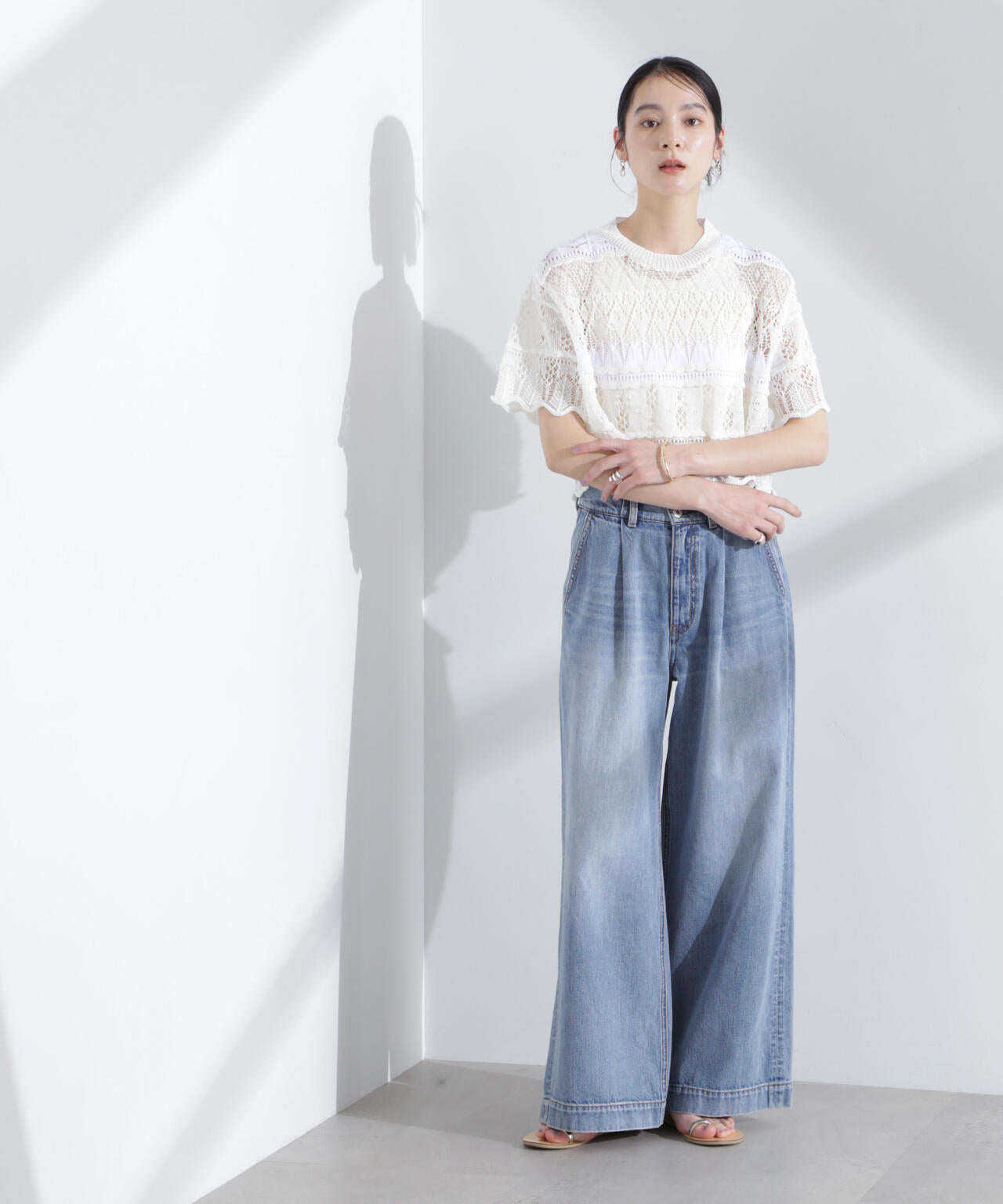 ODAKHA/crazy lace short knit 6715122026