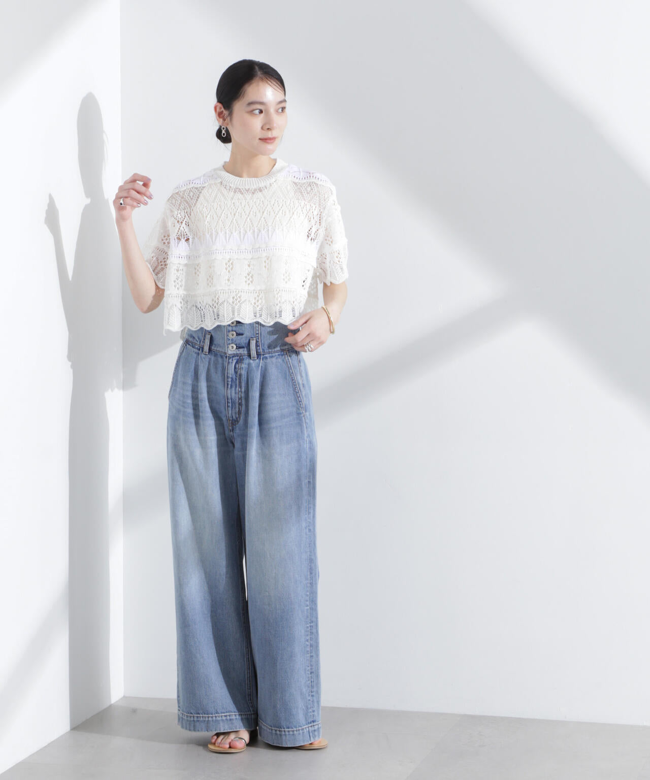 ODAKHA/crazy lace short knit 6715122026