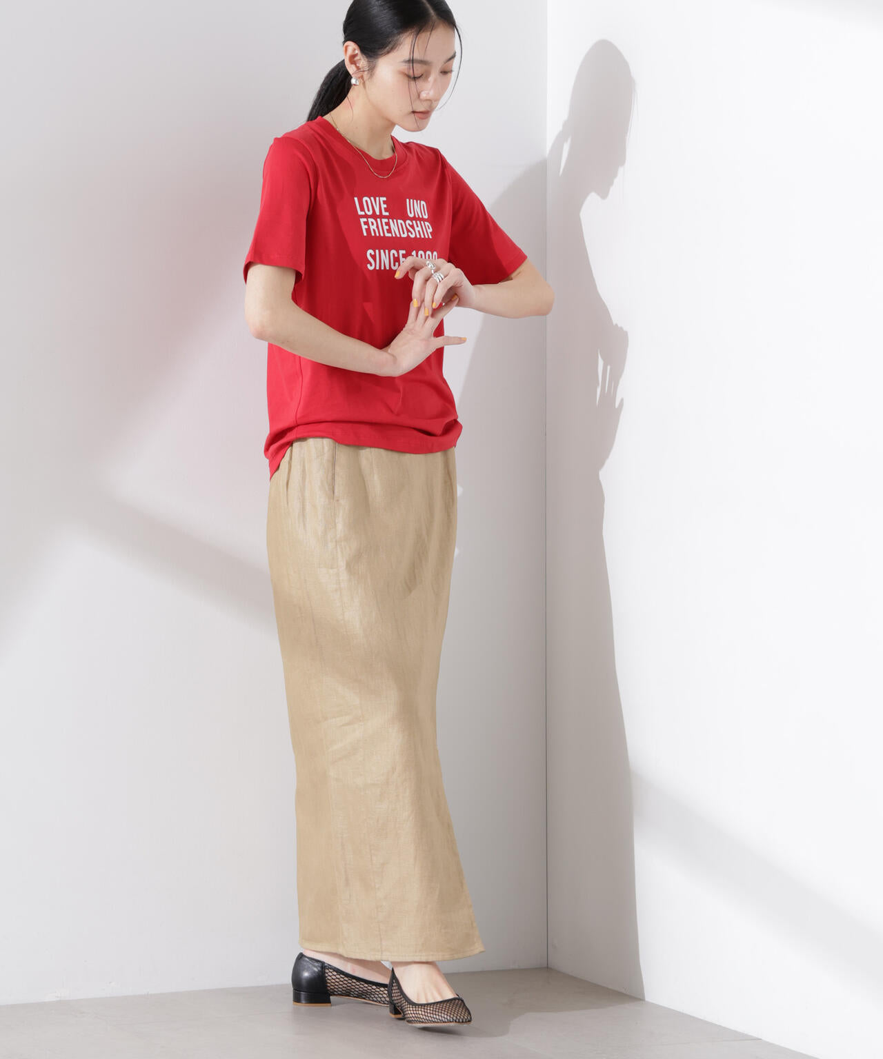 BAUM UND PFERDGARTEN/Organic Cotton jersey　Tシャツ 6715124019