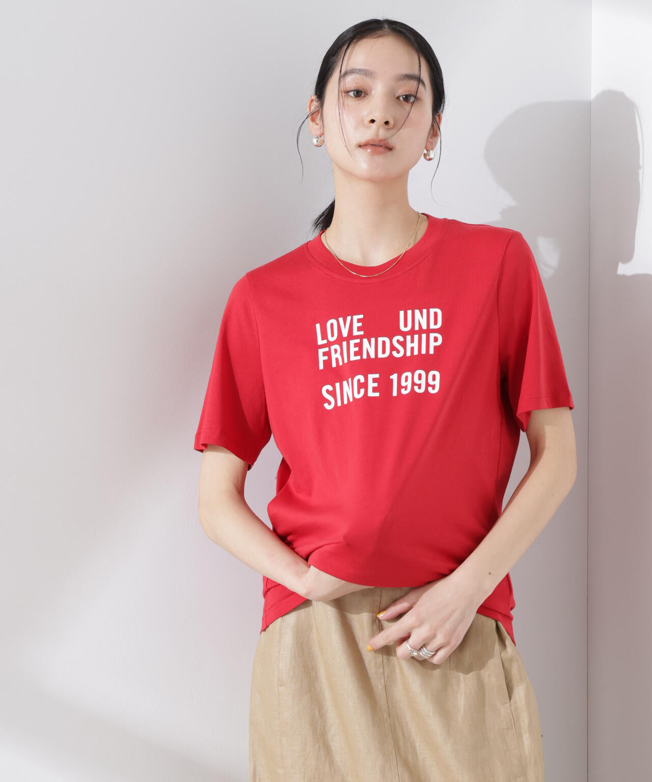 BAUM UND PFERDGARTEN/Organic Cotton jersey　Tシャツ 6715124019