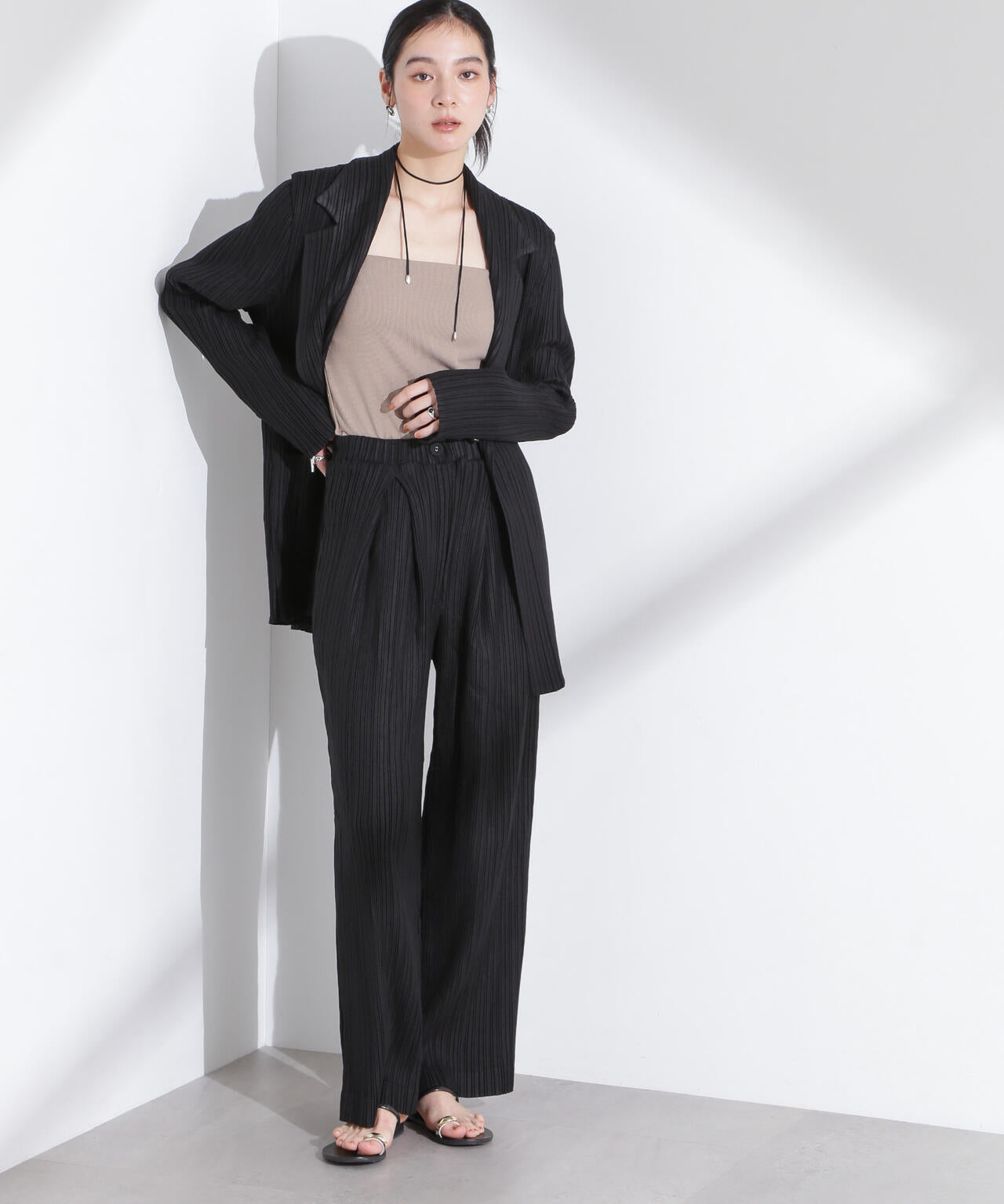 Gongdid Design/Cotto pleated pants（セットアップ可） 6715127047