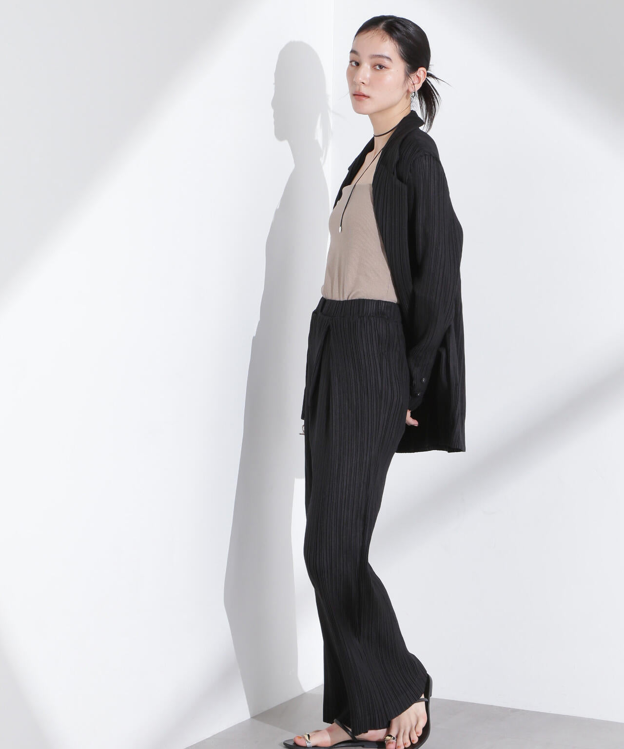 Gongdid Design/Cotto pleated pants（セットアップ可） 6715127047
