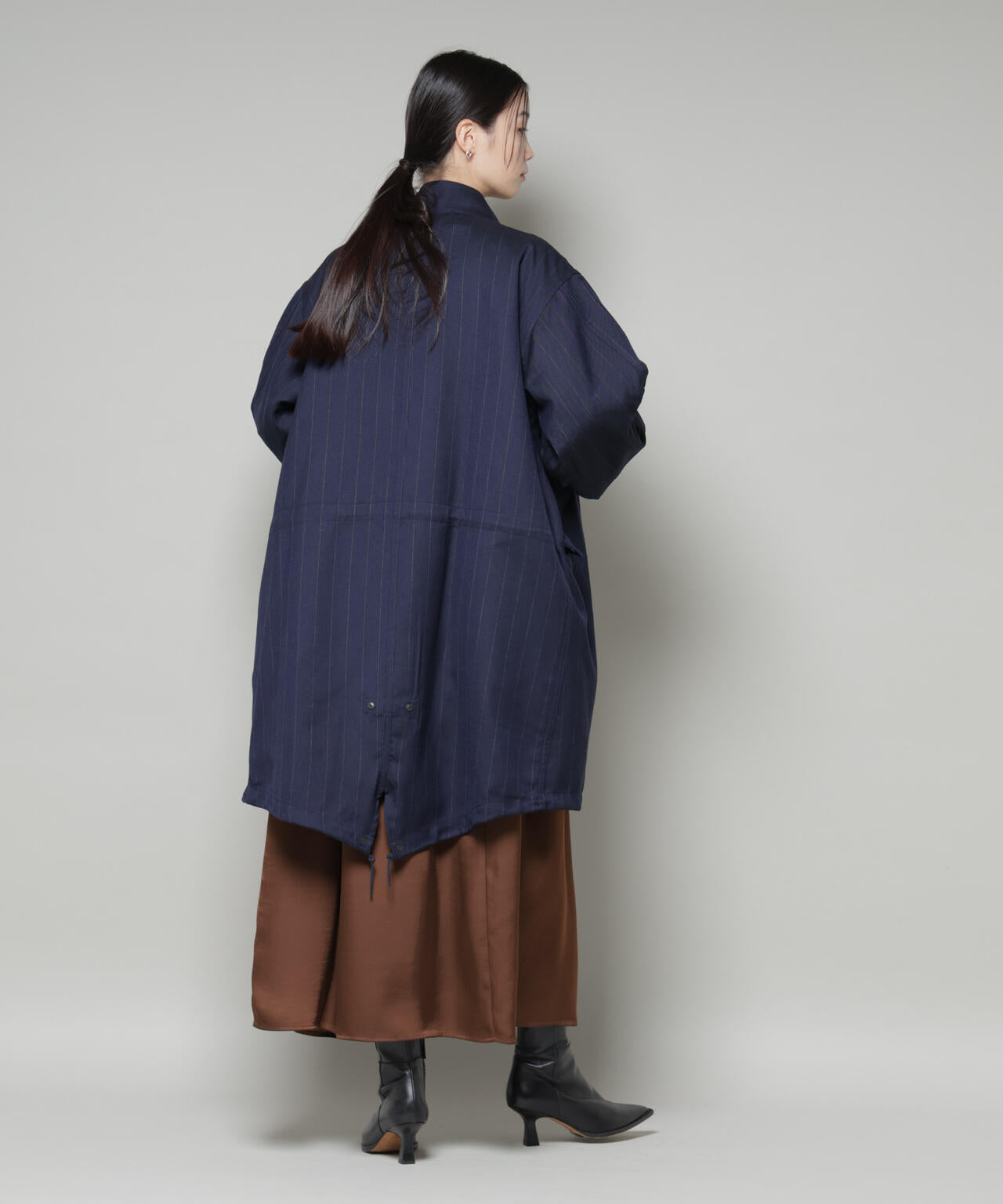 ANTHEM A/STRIPE MILITARY OVER COAT 6715211056