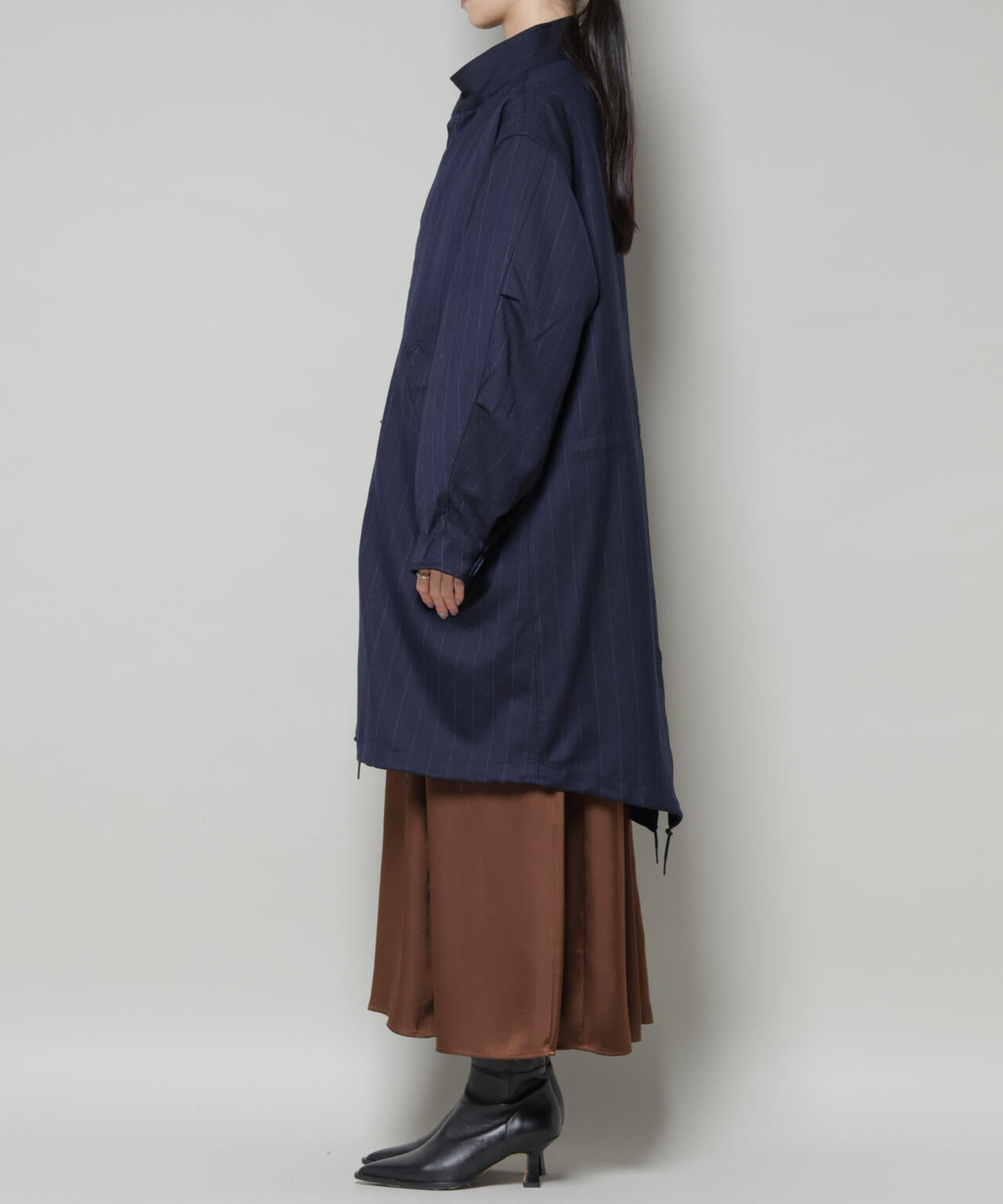 ANTHEM A/STRIPE MILITARY OVER COAT 6715211056