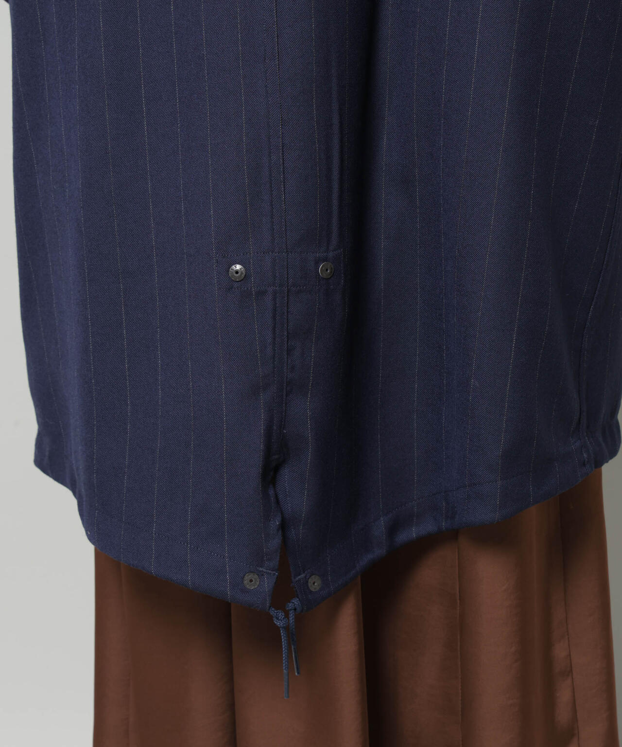 ANTHEM A/STRIPE MILITARY OVER COAT 6715211056