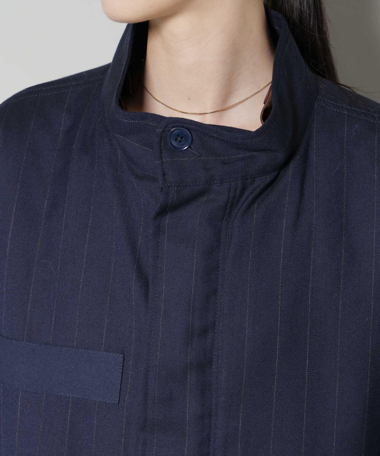 ANTHEM A/STRIPE MILITARY OVER COAT 6715211056