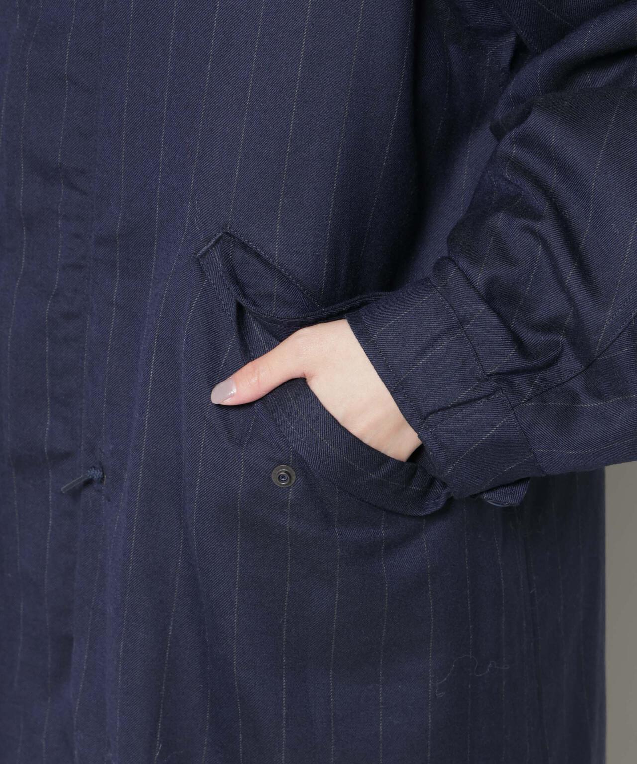 ANTHEM A/STRIPE MILITARY OVER COAT 6715211056