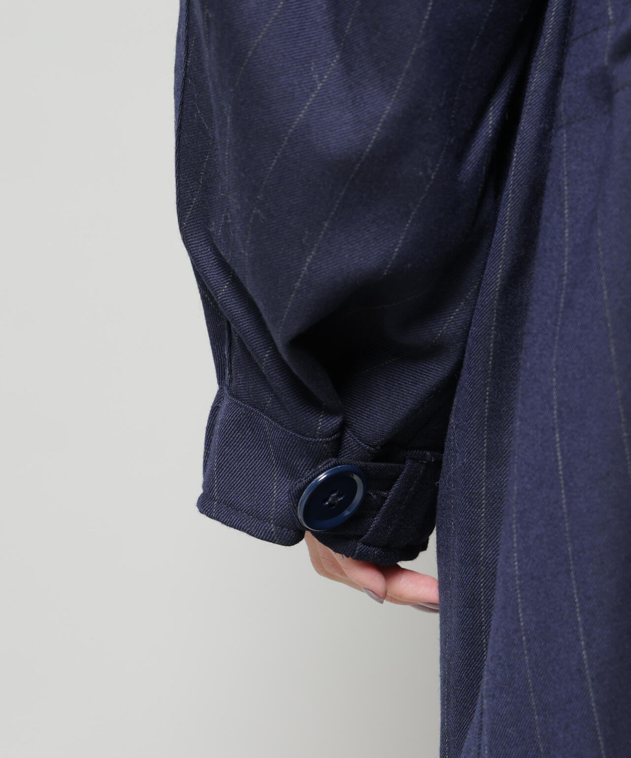 ANTHEM A/STRIPE MILITARY OVER COAT 6715211056