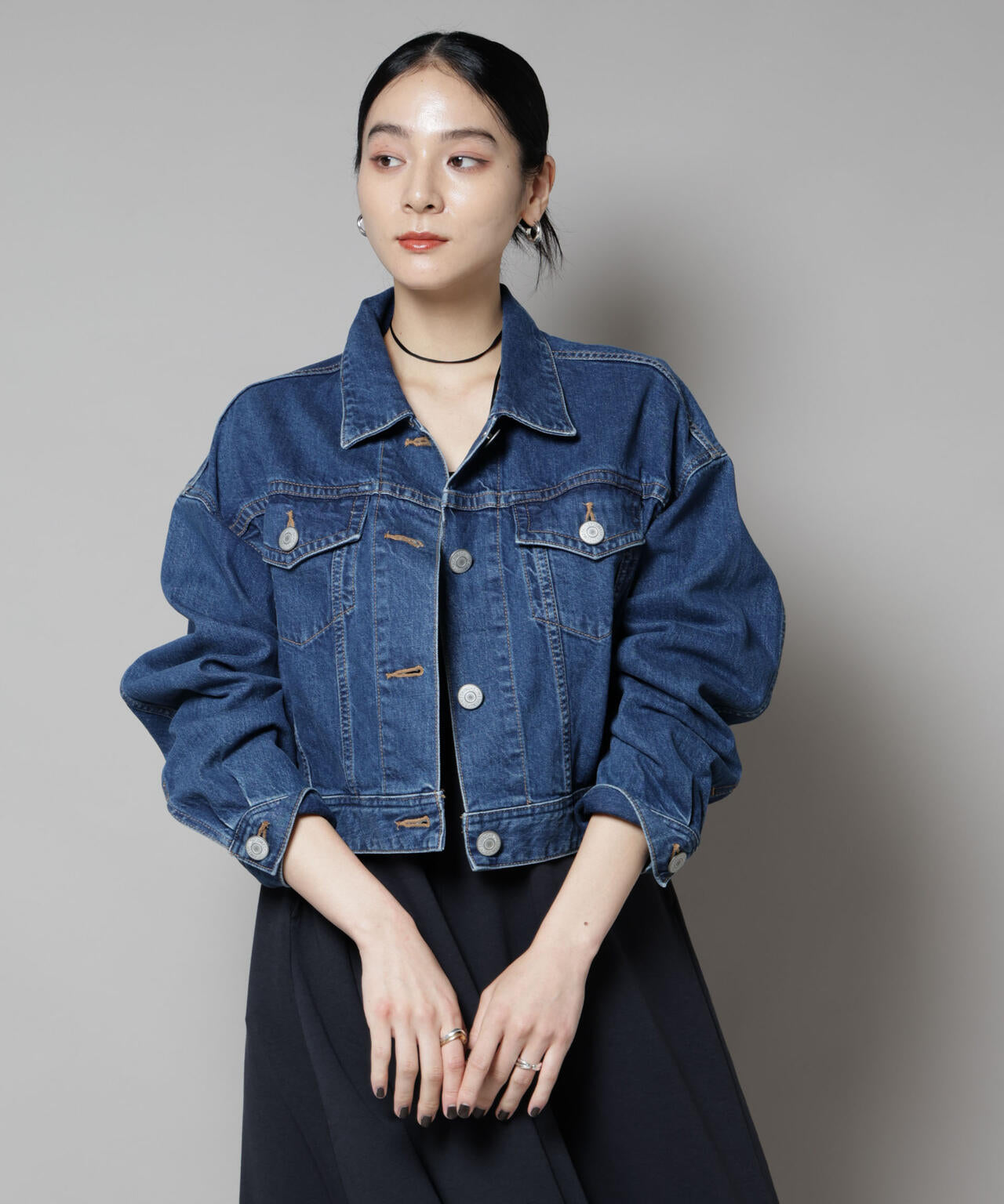 SOMETHING/BIG DETAIL DENIM JACKET