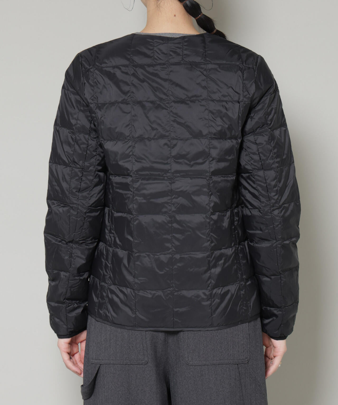 TAION/クルーネックボタンダウンジャケット 6715214009