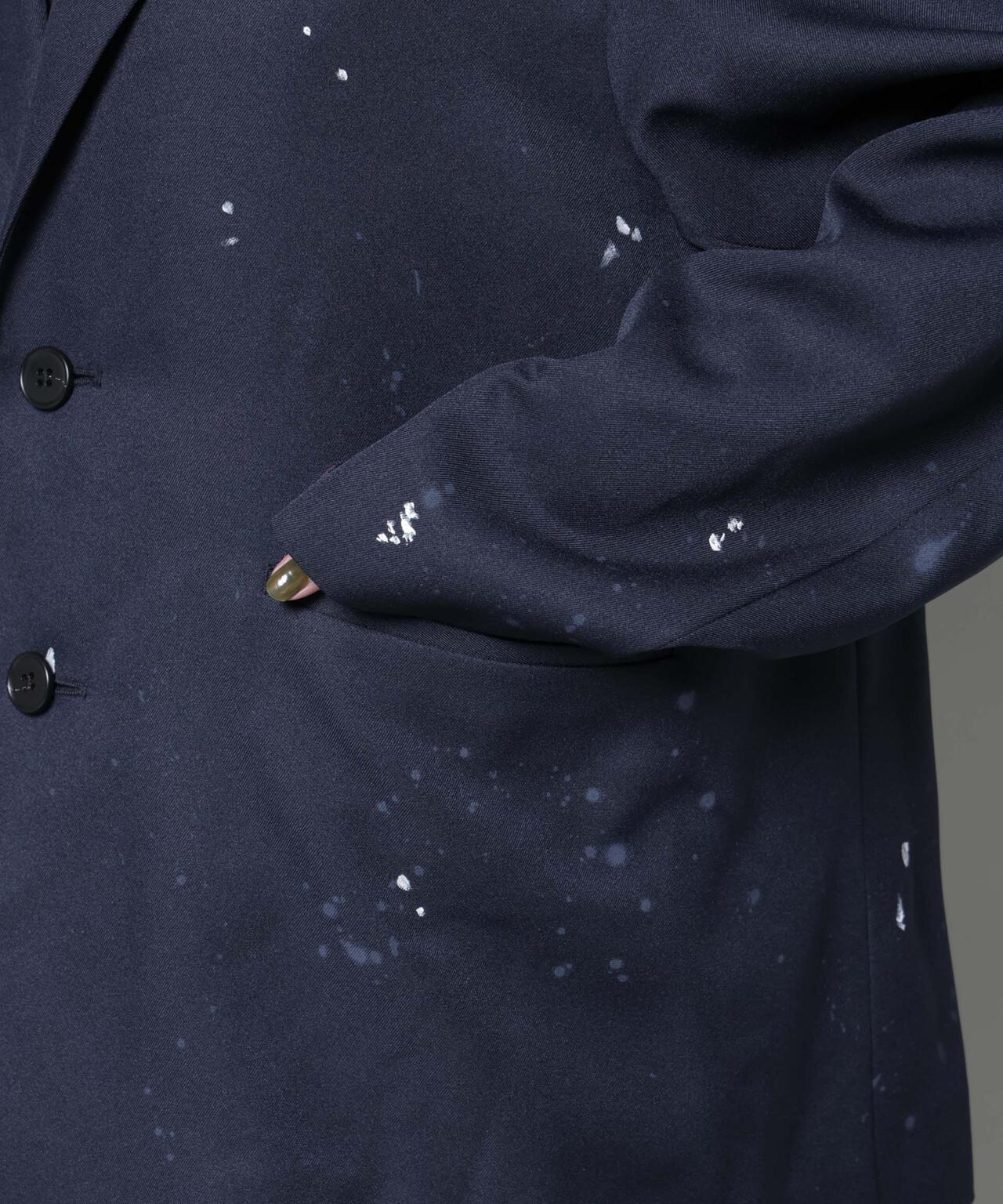 RhodolirioN/Oversized Jacket -Twill Paint(セットアップ可) 6715216012