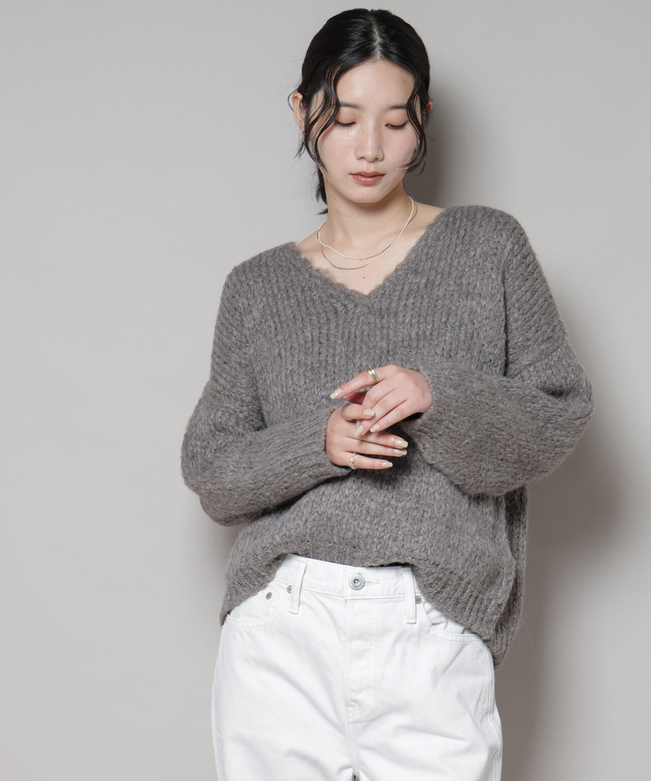 TRICOTS JEAN MARC/Vネックプルオーバー