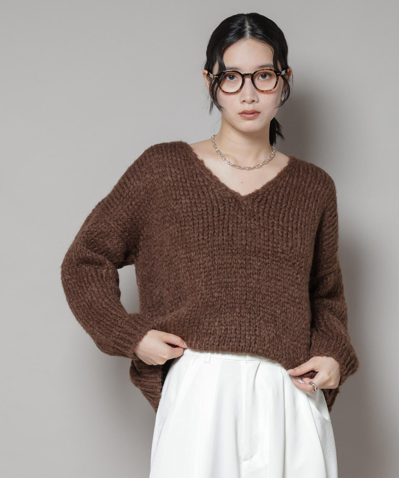 TRICOTS JEAN MARC/Vネックプルオーバー