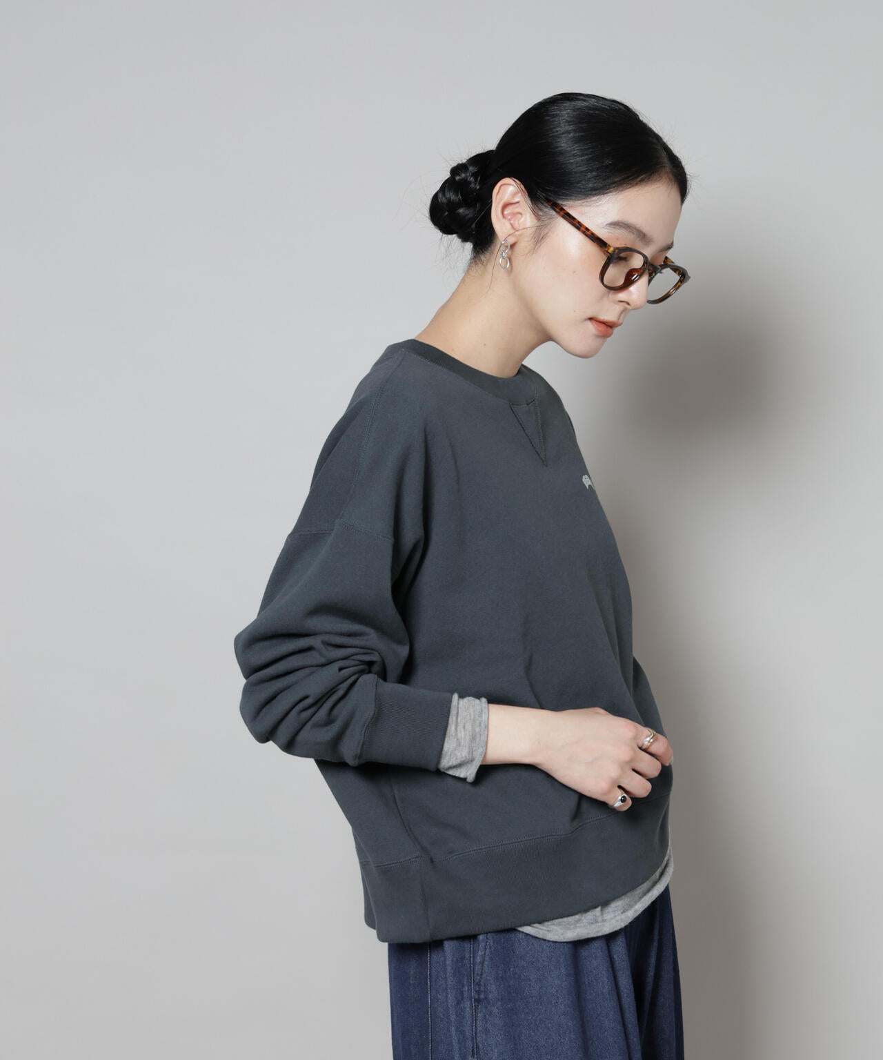 RUSSELL ATHLETIC/別注 Mini Logo Crewneck Sweat 6715223053
