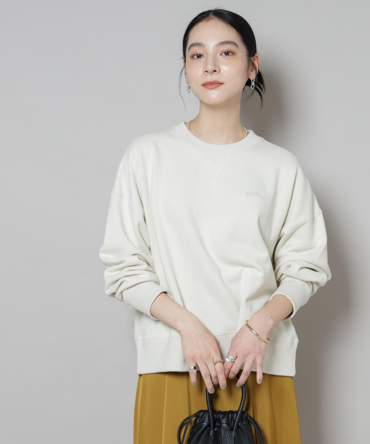 RUSSELL ATHLETIC/別注 Mini Logo Crewneck Sweat