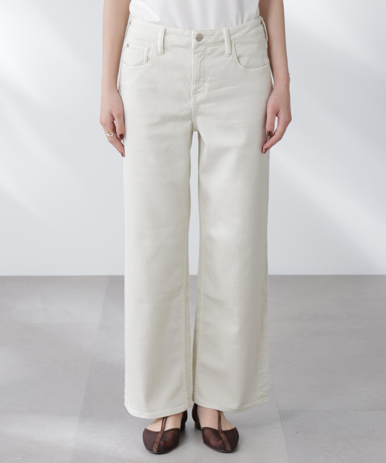 Healthy DENIM/別注 Pink Pepper Midrise ワイドデニム 6715227023
